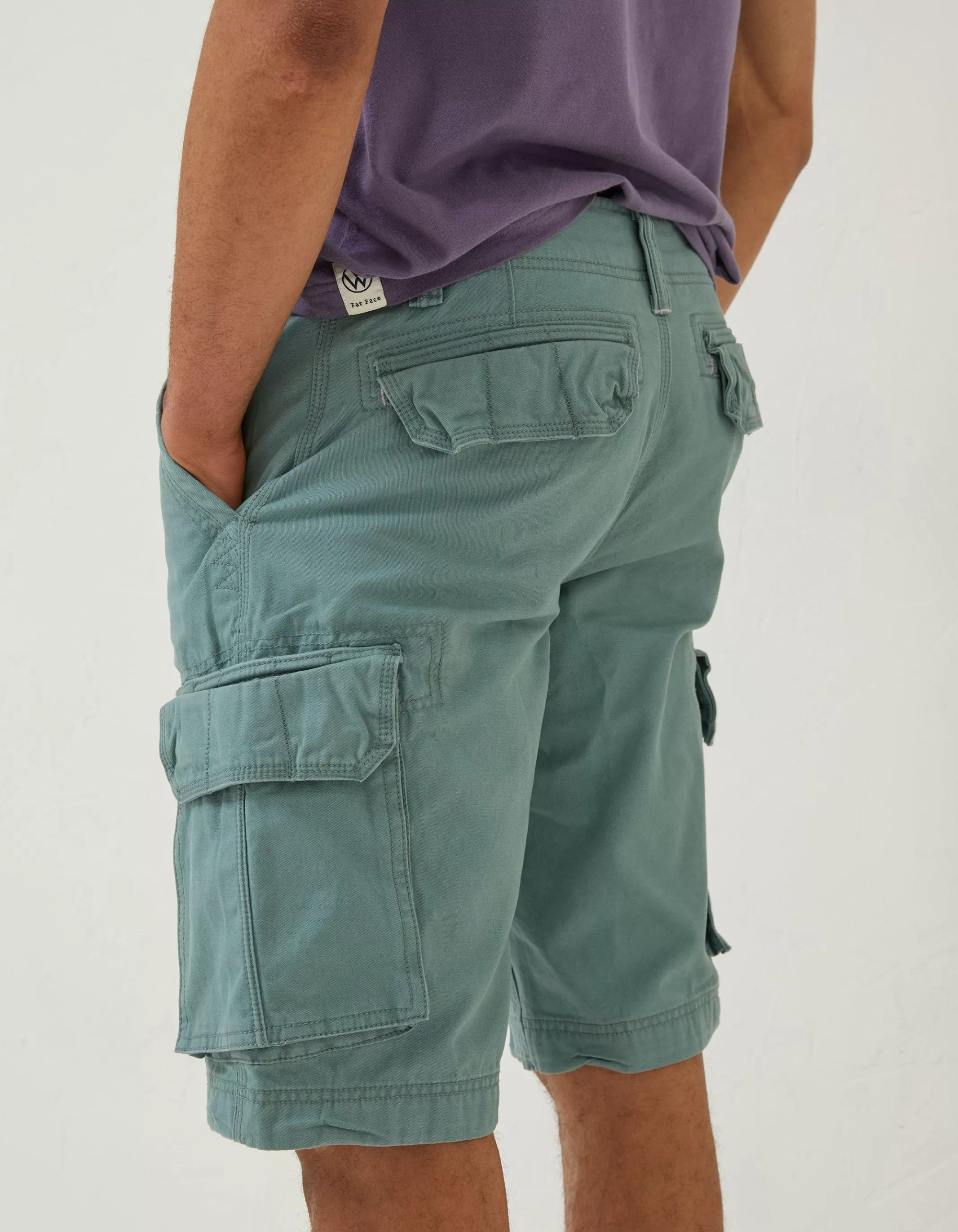 Hot FatFace Breakyard Cargo Shorts Green Haze