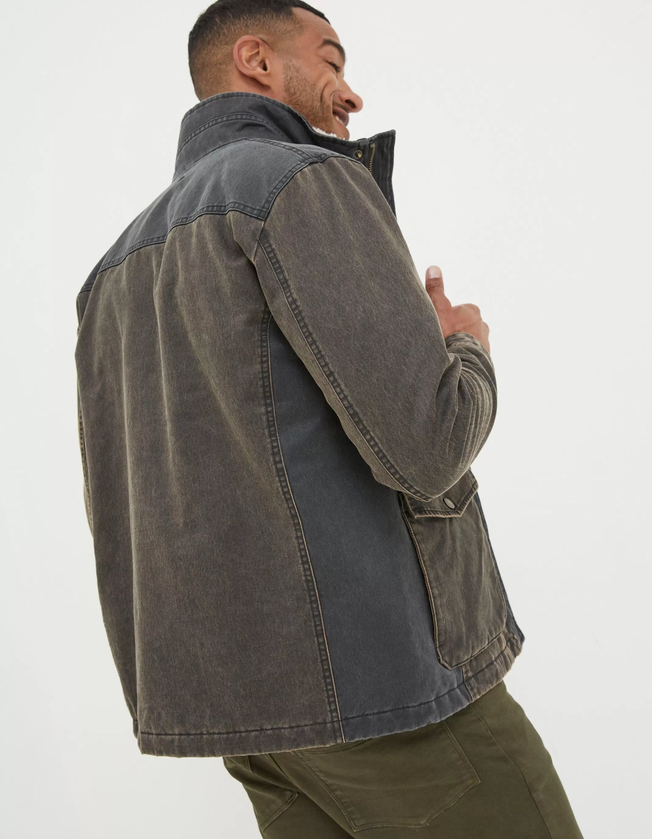 Store FatFace Broadsands Colour Block Jacket Brown