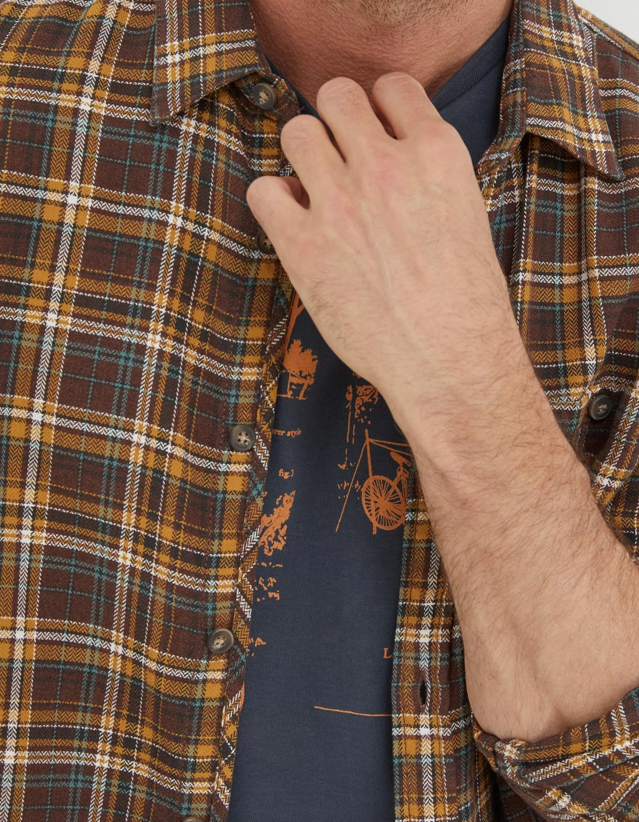 Store FatFace Brooke Check Shirt Brown