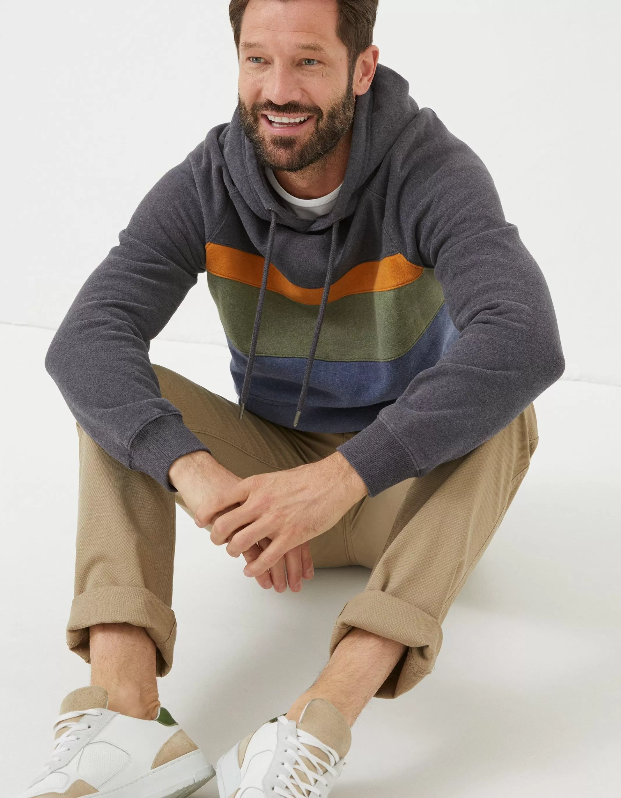 Flash Sale FatFace Brooke Cut And Sew Hoodie Charcoal Marl