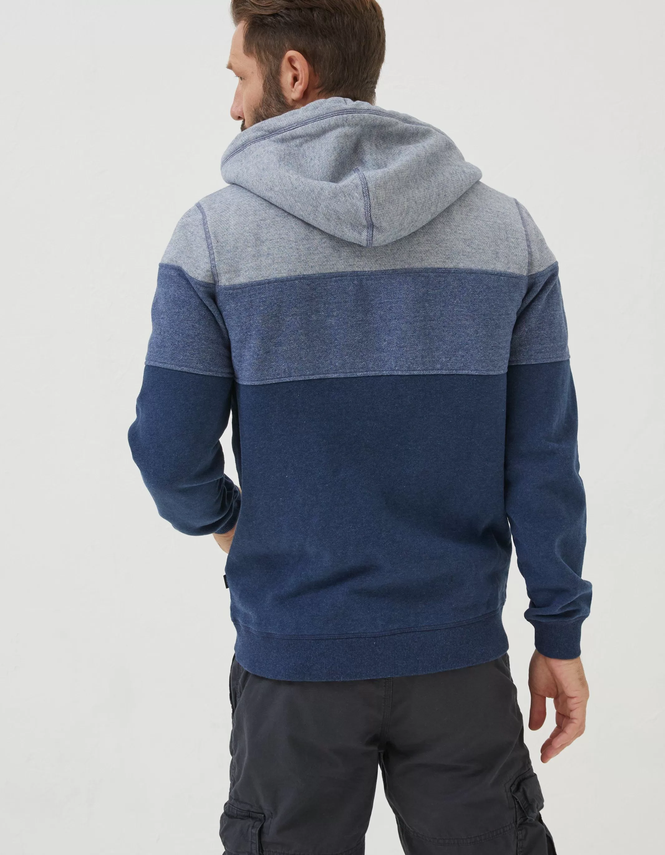 Sale FatFace Brooke Cut And Sew Zip Through Blue