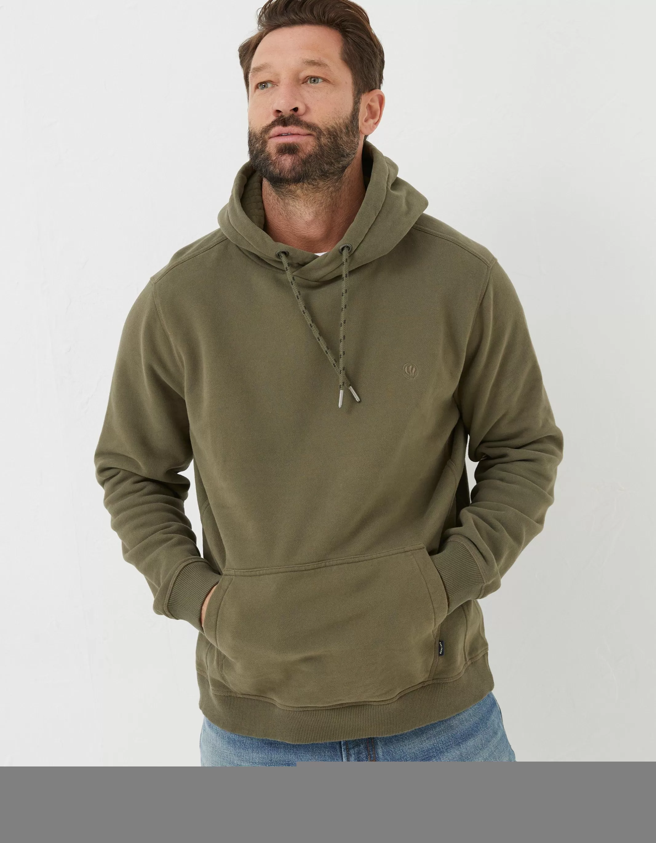 Hot FatFace Brooke Hoodie Olive Green