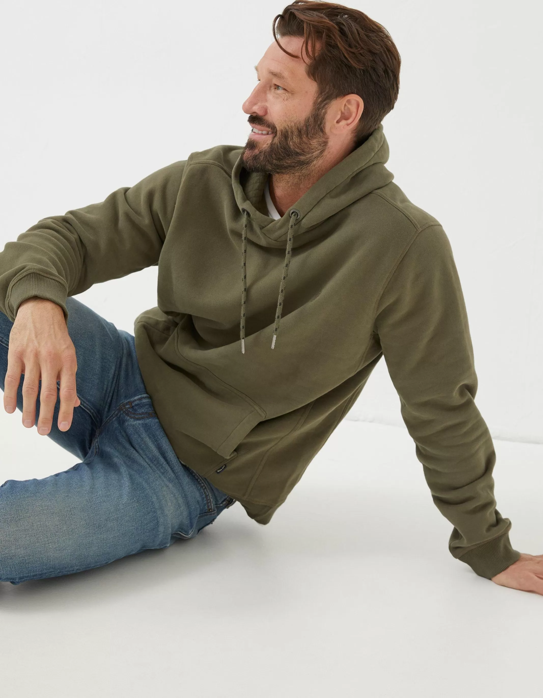 Hot FatFace Brooke Hoodie Olive Green