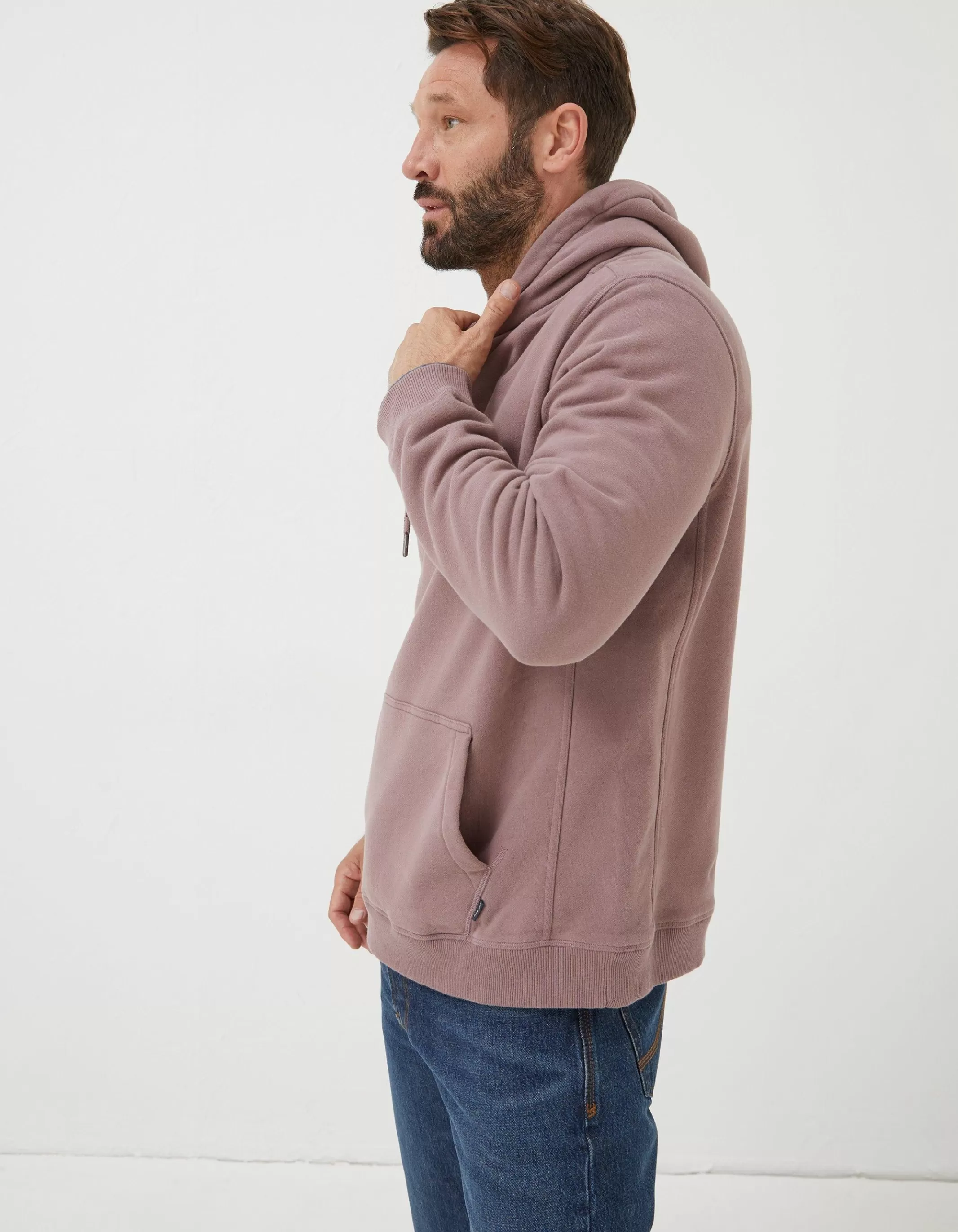 New FatFace Brooke Hoodie Washed Purple