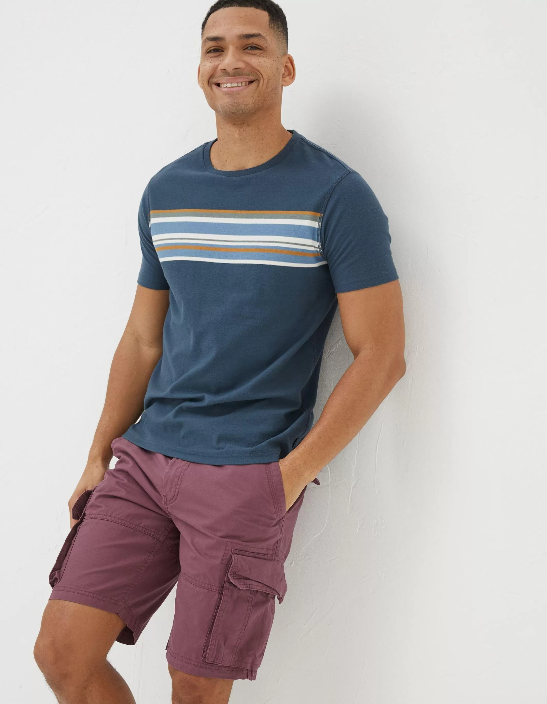 Online FatFace Bude Lightweight Cargo Shorts Washed Purple