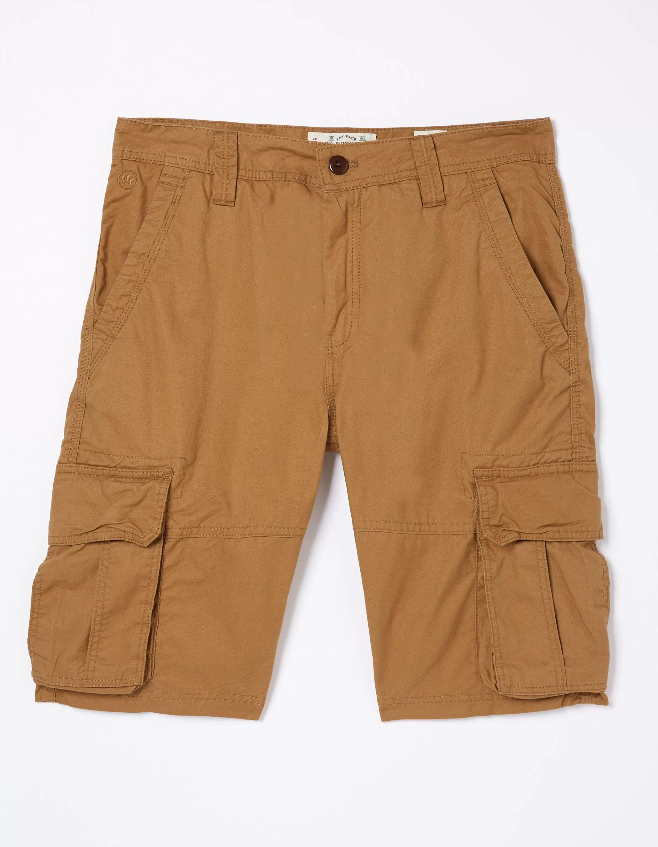 Cheap FatFace Bude Lightweight Cargo Shorts Tan