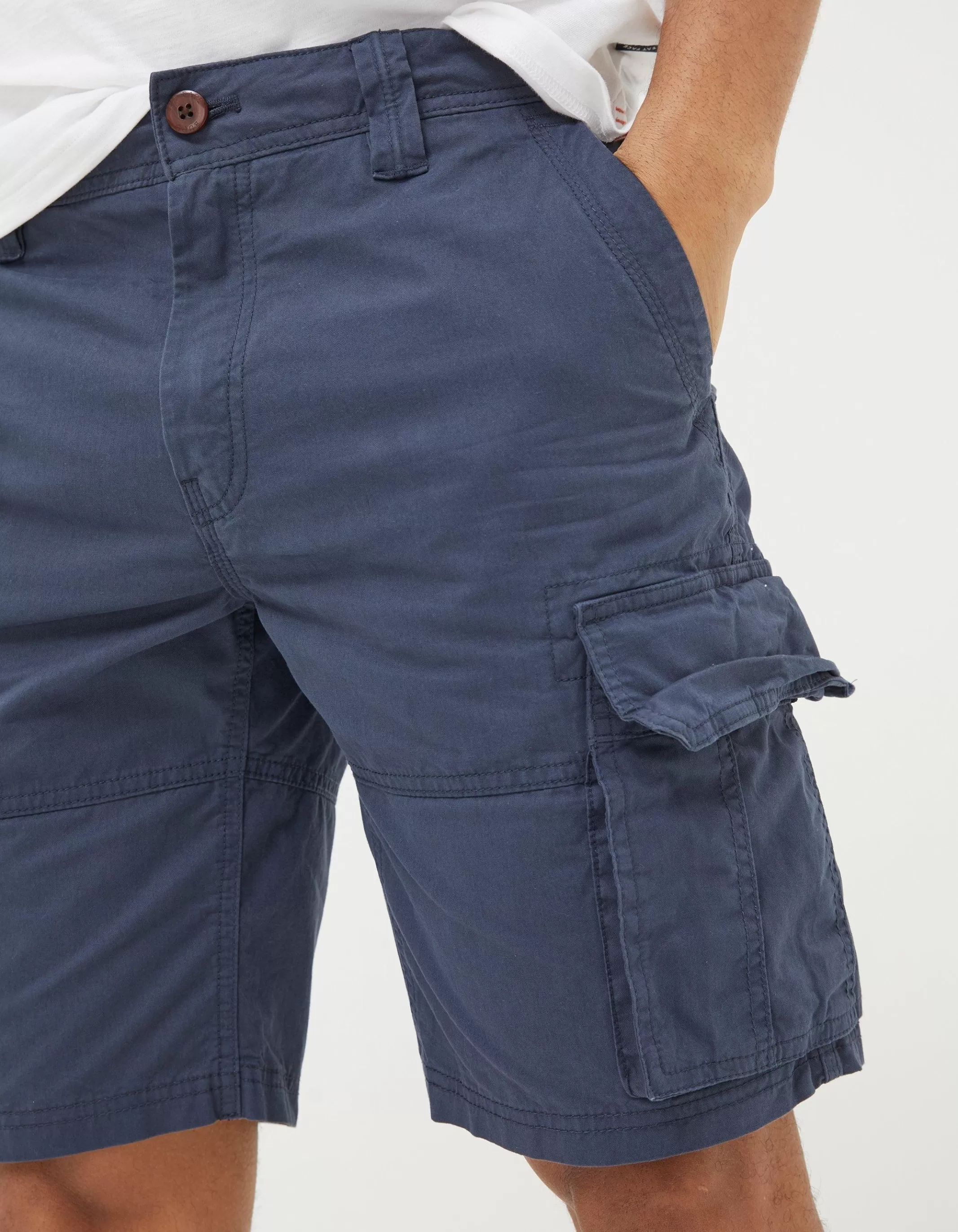 Shop FatFace Bude Lightweight Cargo Shorts Navy