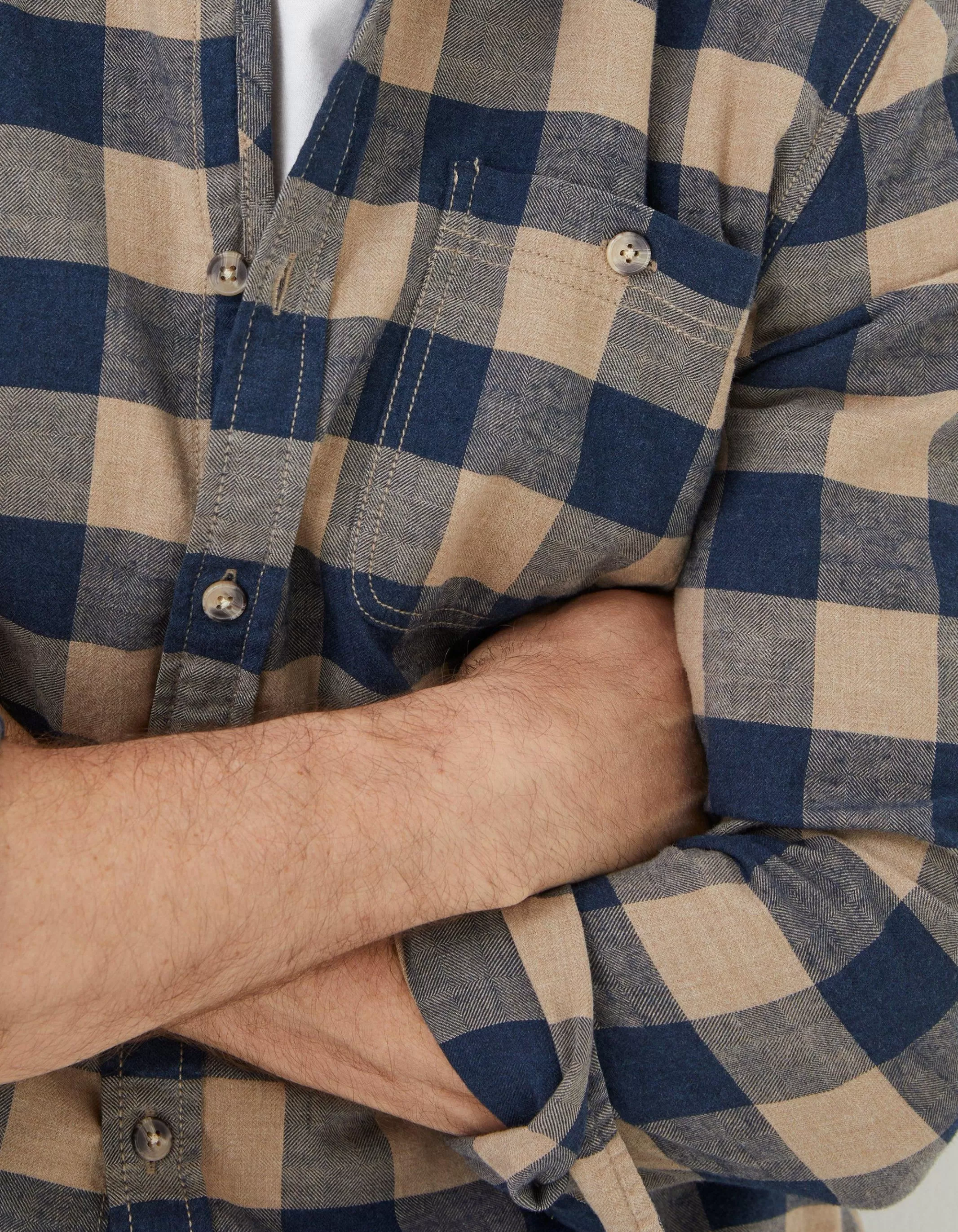 Online FatFace Buffalo Check Shirt Navy