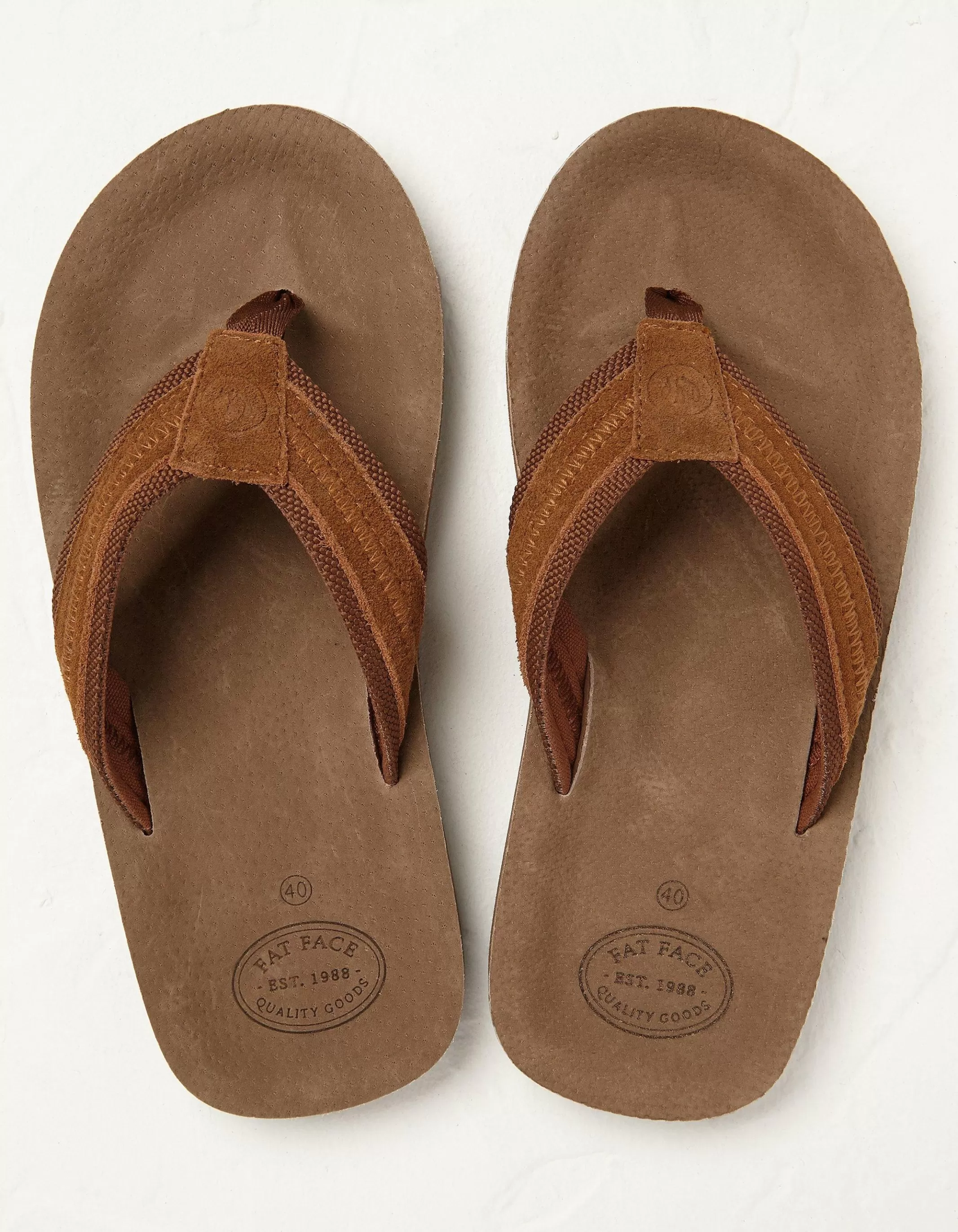 Fashion FatFace Burcott Suede Flop Tan