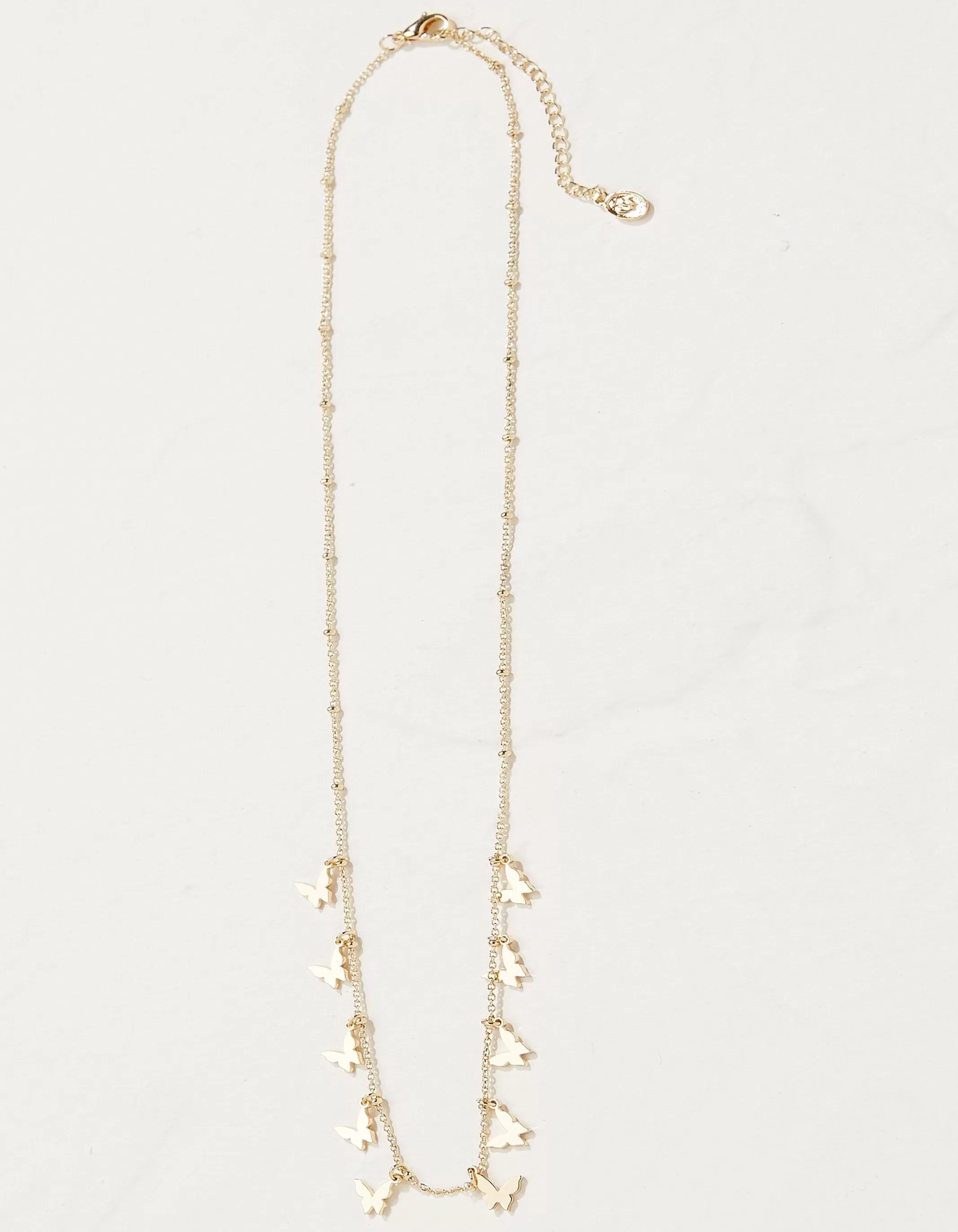 Flash Sale FatFace Butterfly Necklace Gold