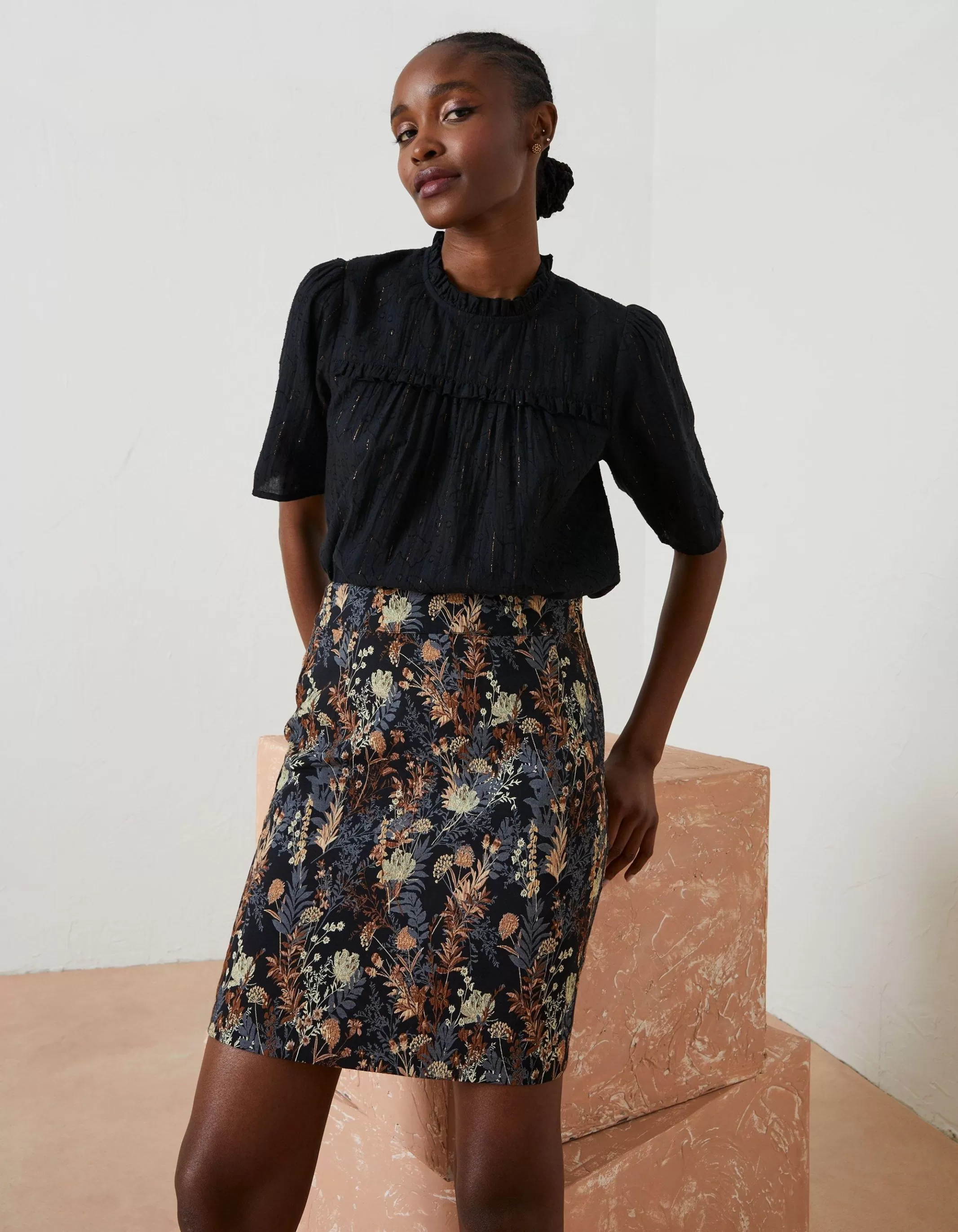 Cheap FatFace Cally Jacquard Skirt Multi
