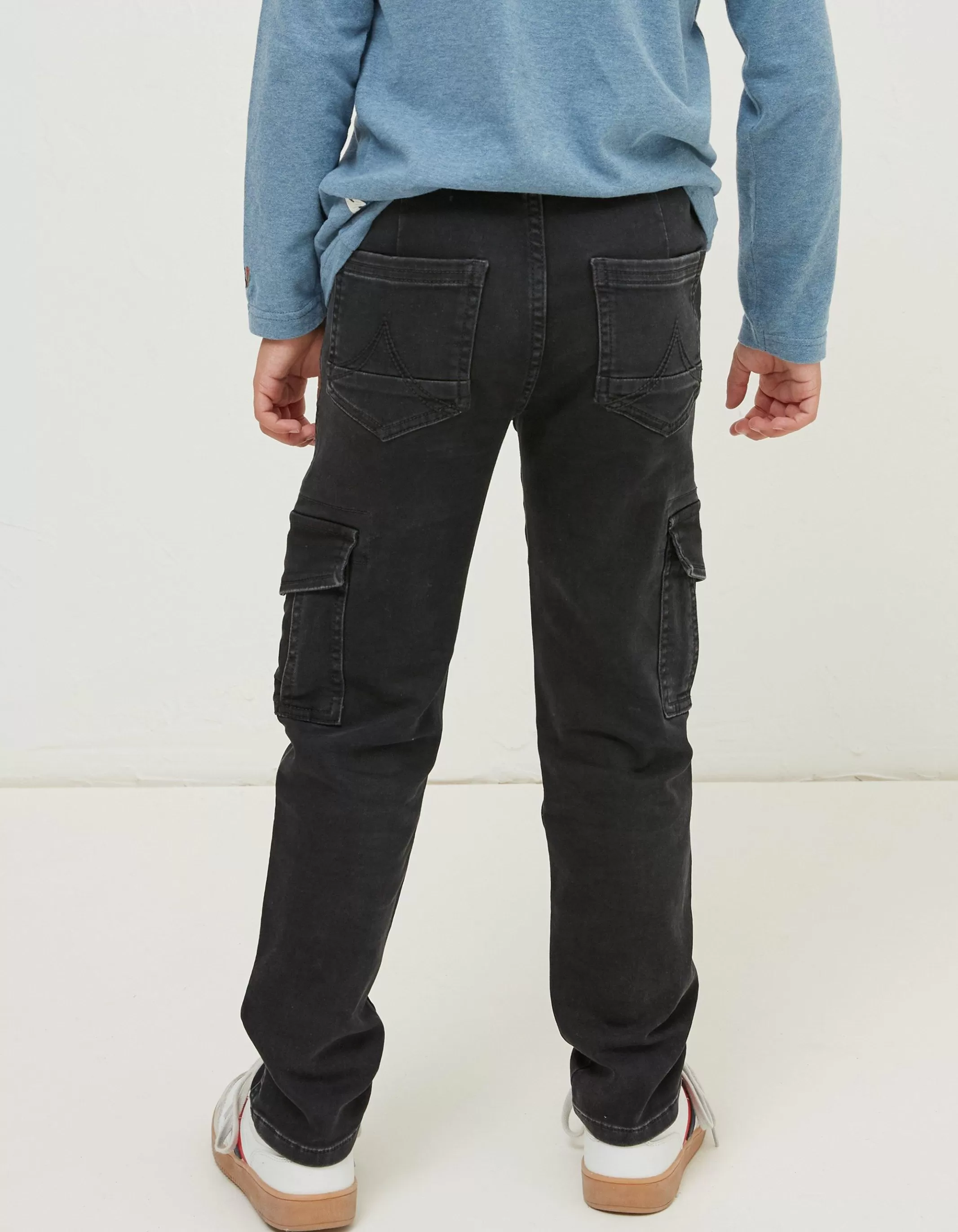Discount FatFace Camber Cargo Jeans Black