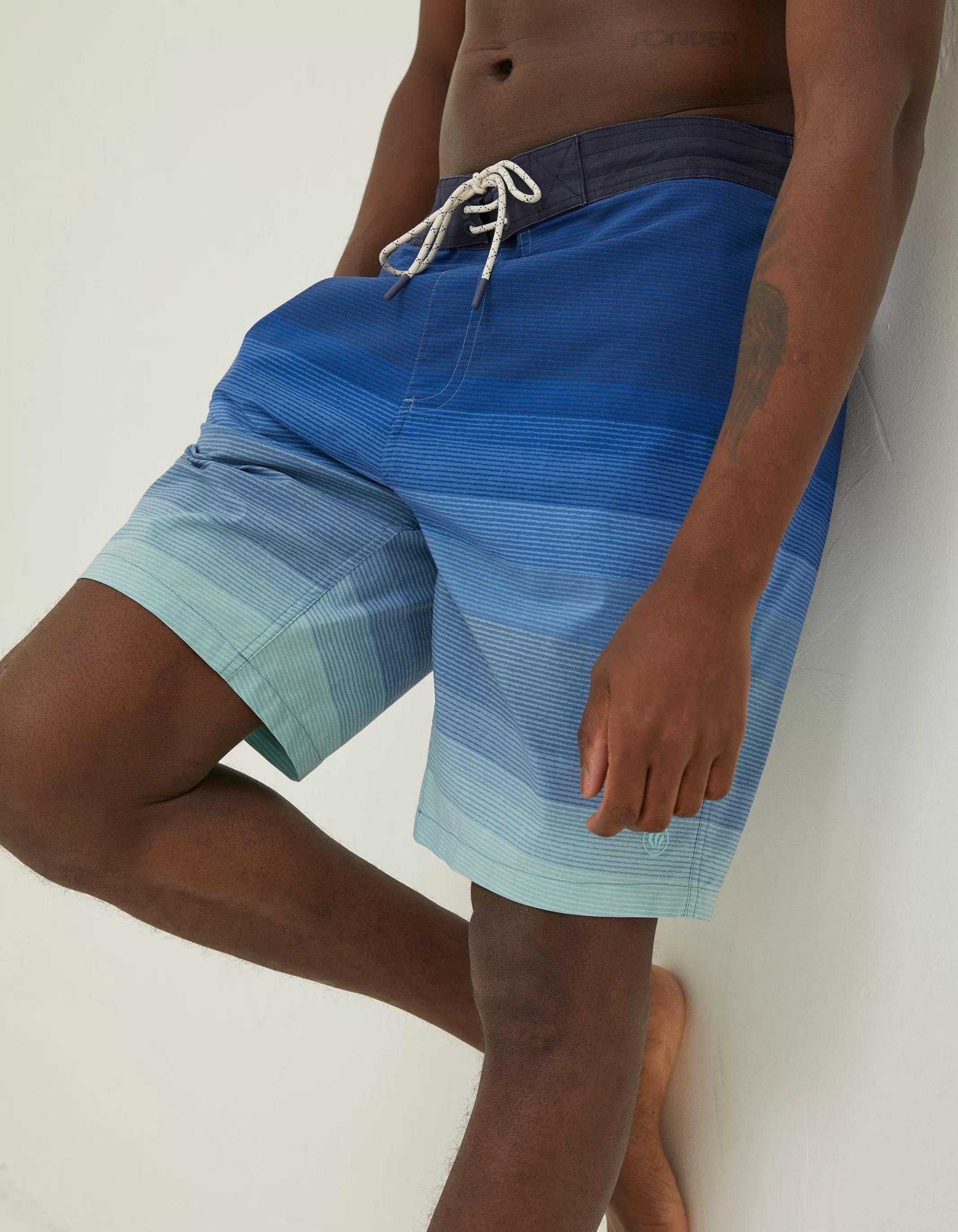 Best FatFace Camber Ombre Swim Shorts Blue