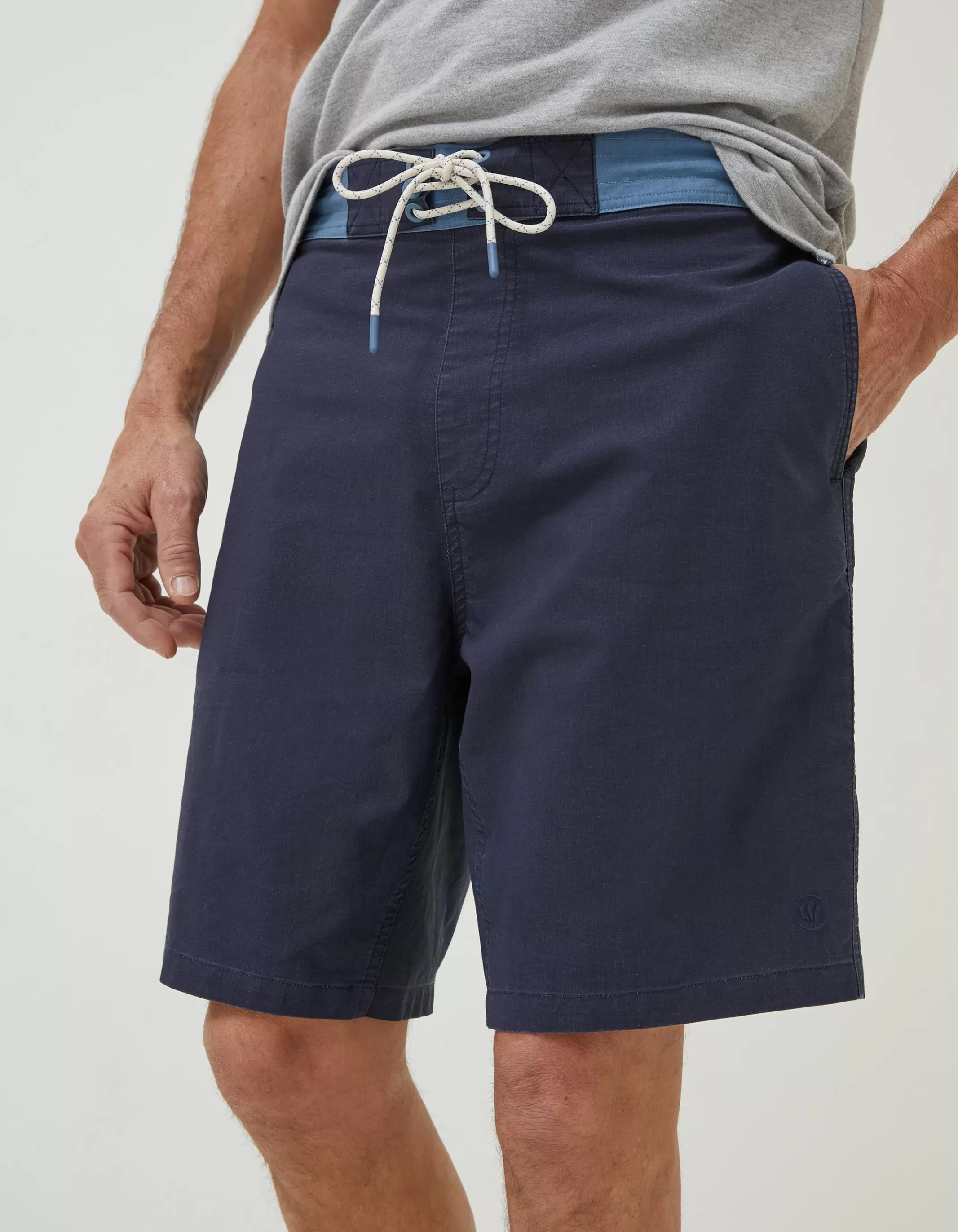 Outlet FatFace Camber Plain Swim Shorts Navy