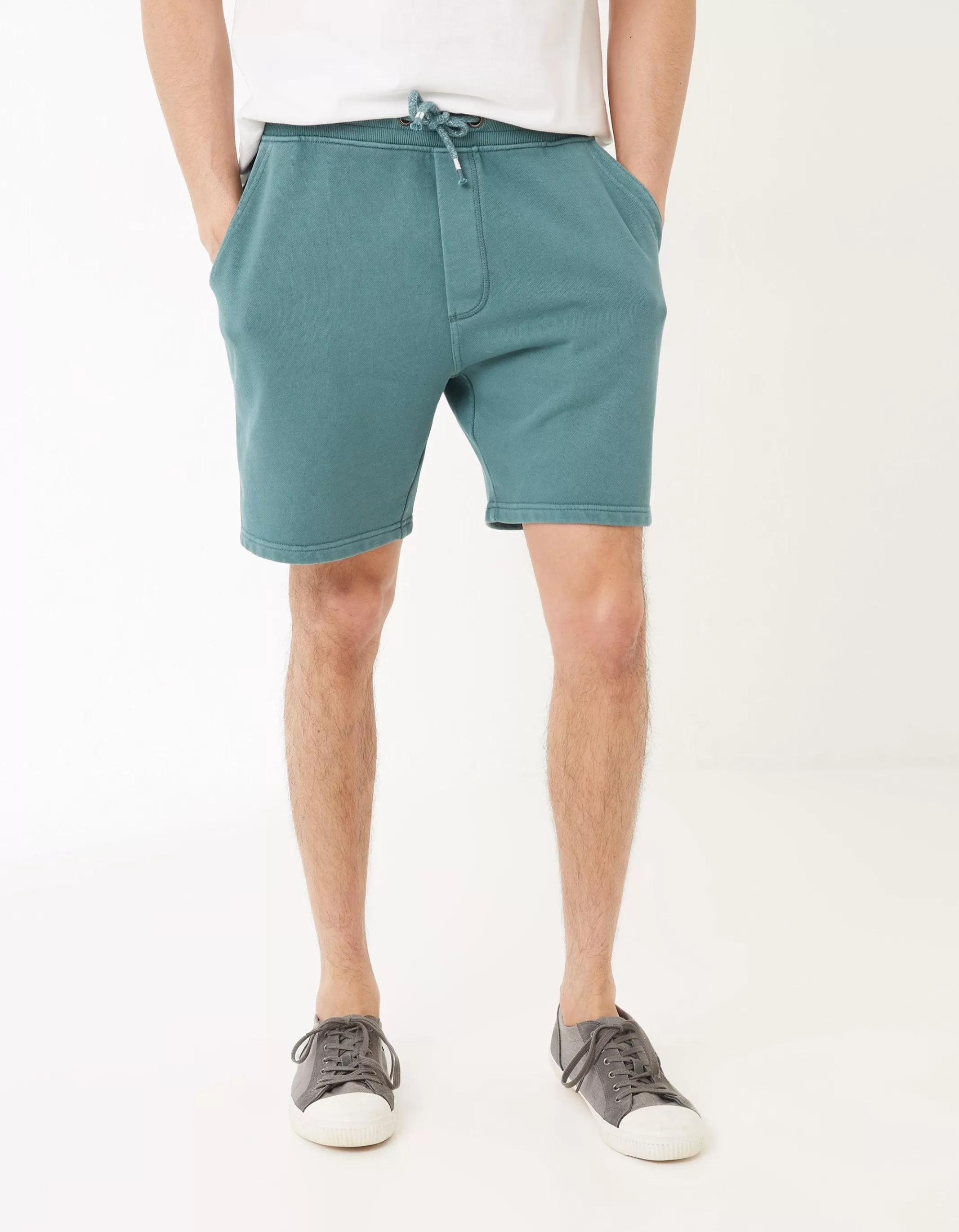 Hot FatFace Cambourne Sweat Shorts Ocean Green