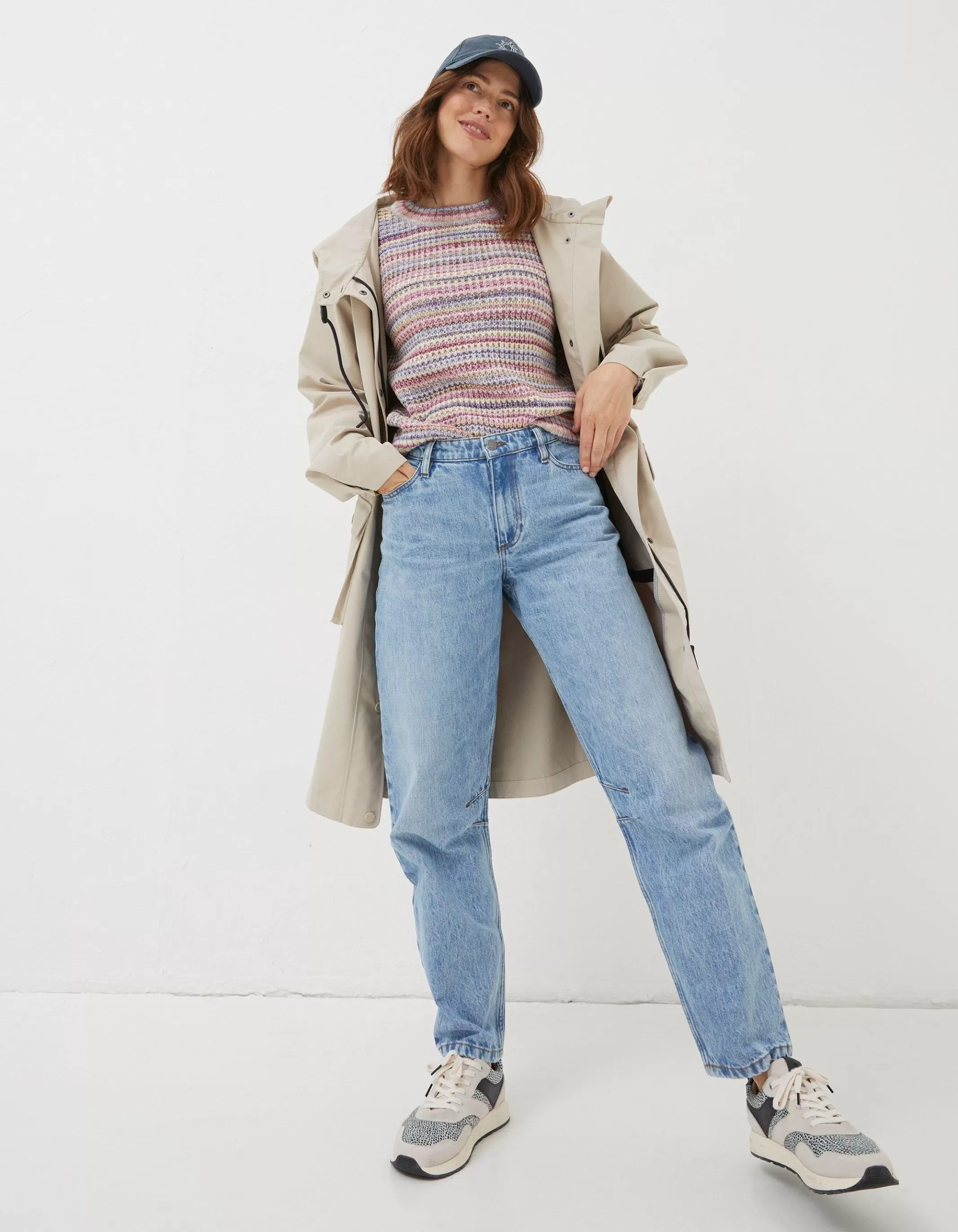 Fashion FatFace Camille Stripe Jumper Multi