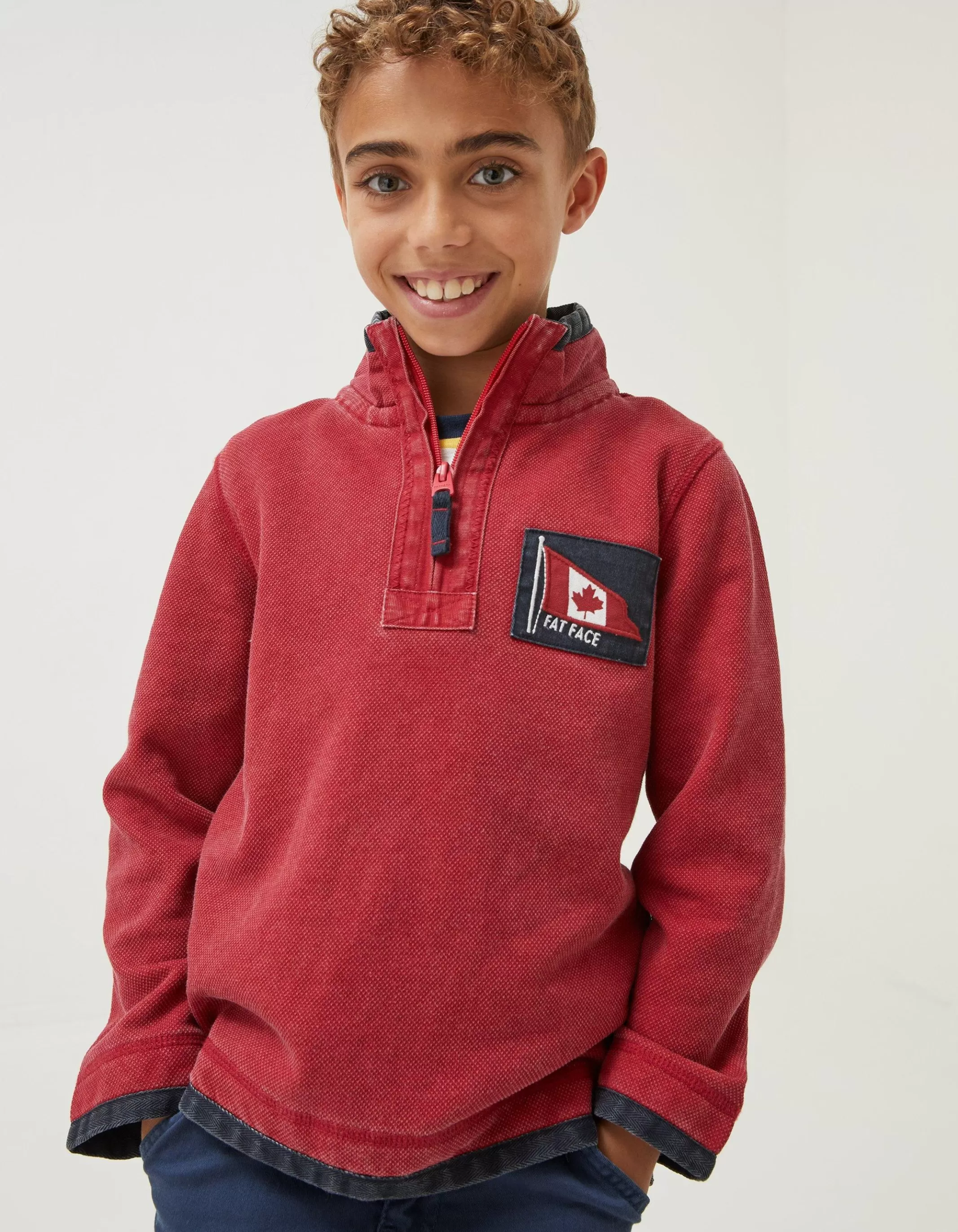 Fashion FatFace Canada Airlie Sweatshirt Red
