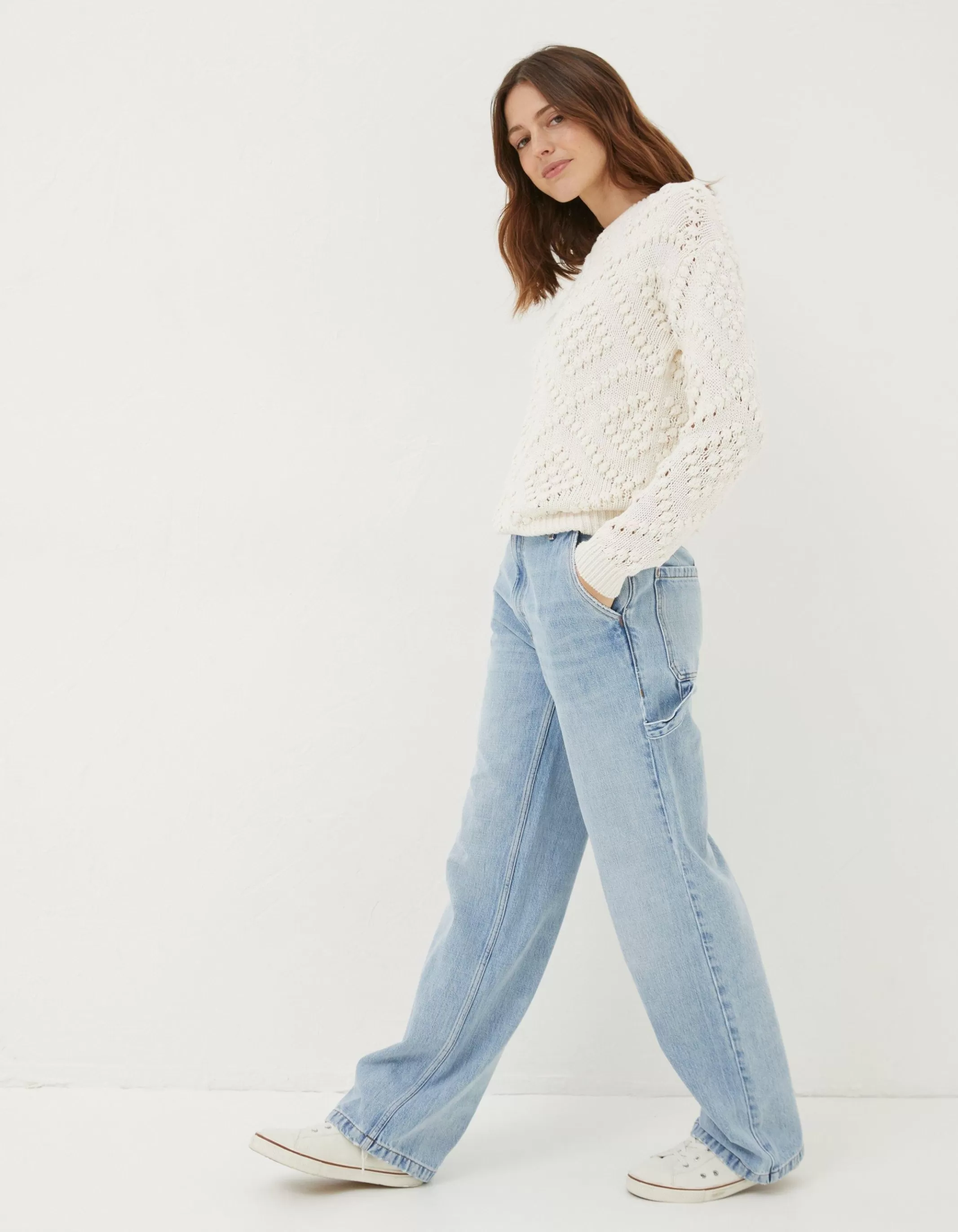 Online FatFace Caris Carpenter Jeans Light Denim Blue