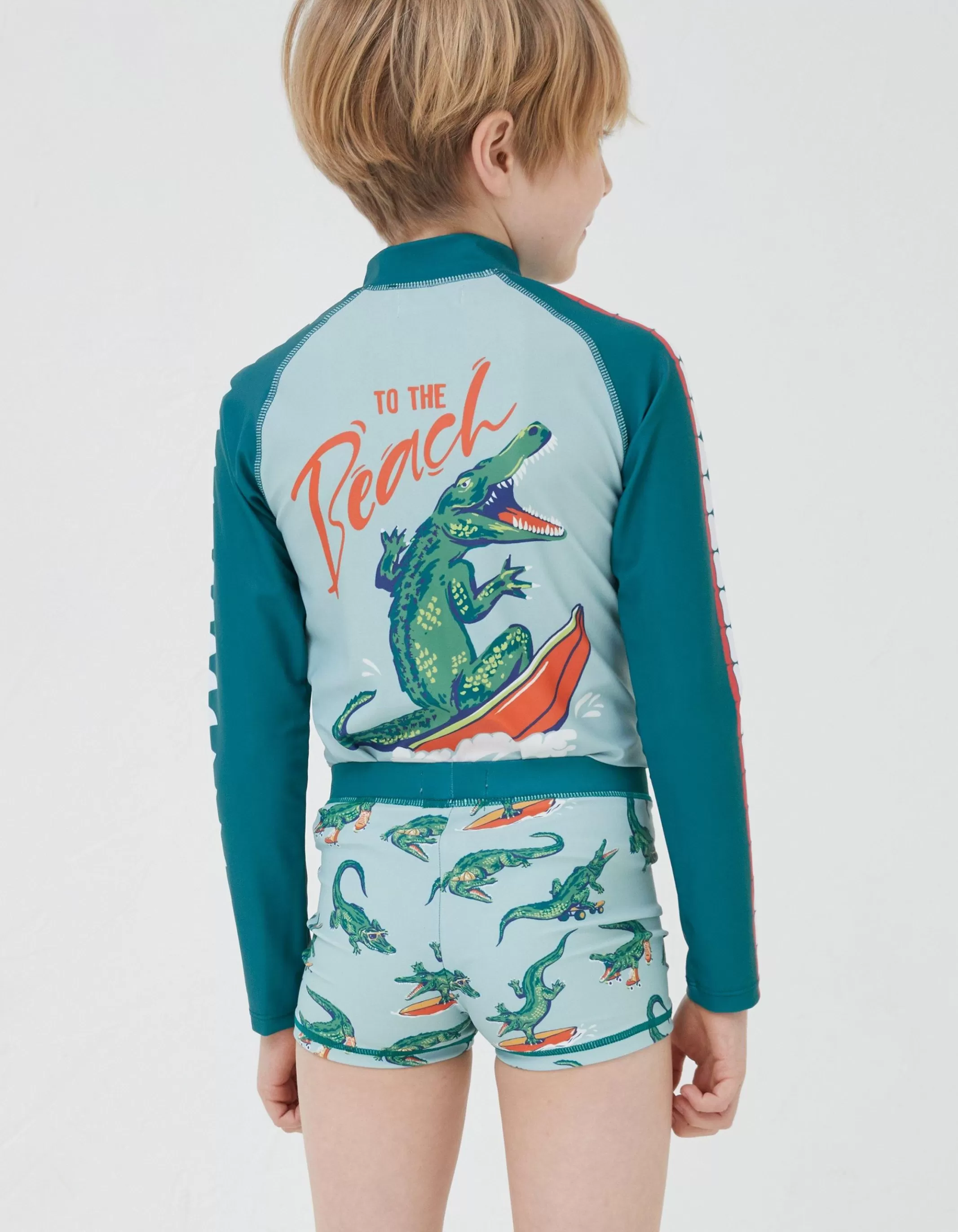 Best Sale FatFace Carter Crocodile Trunks Light Sage