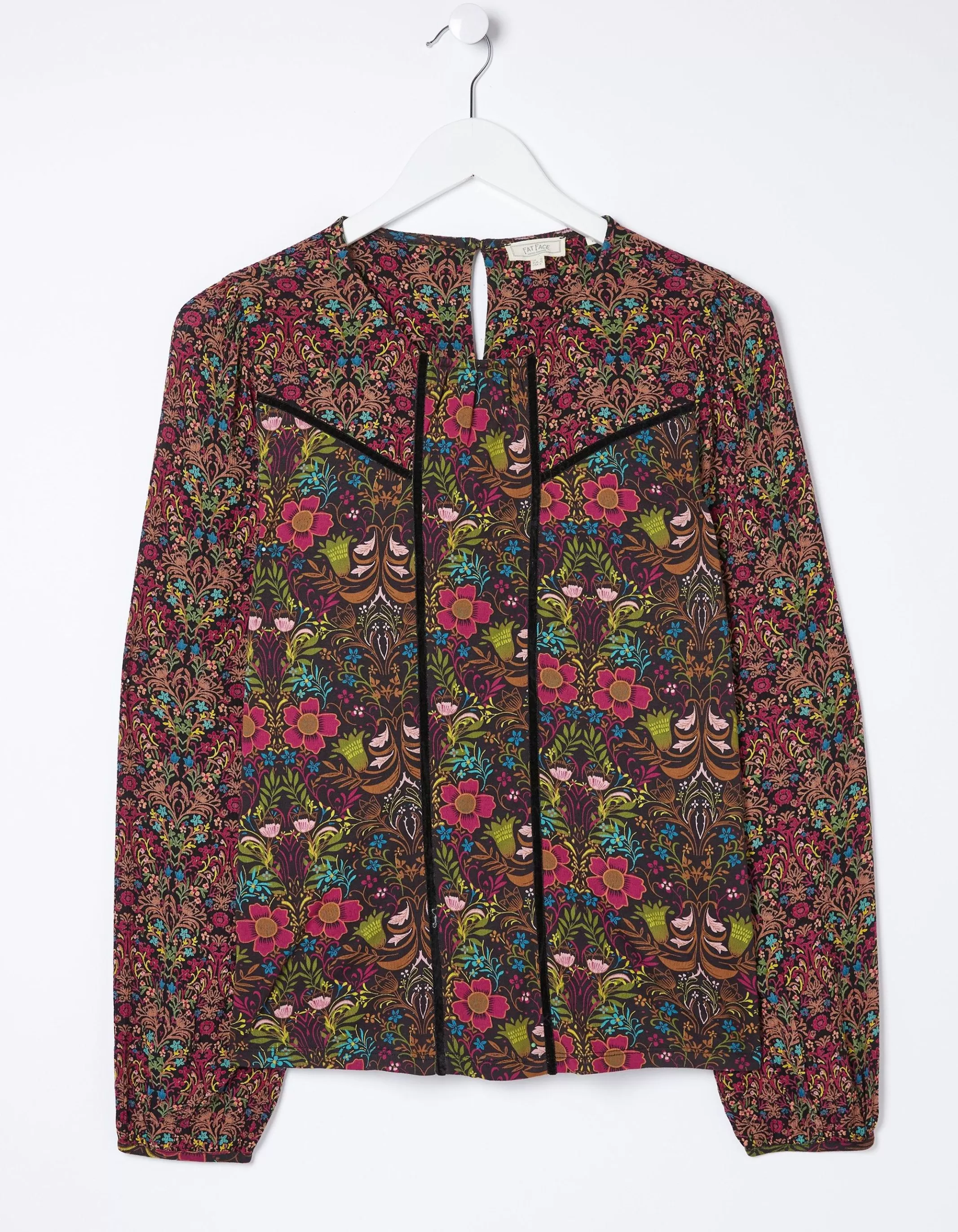 Online FatFace Charlee Art Floral Top Multi