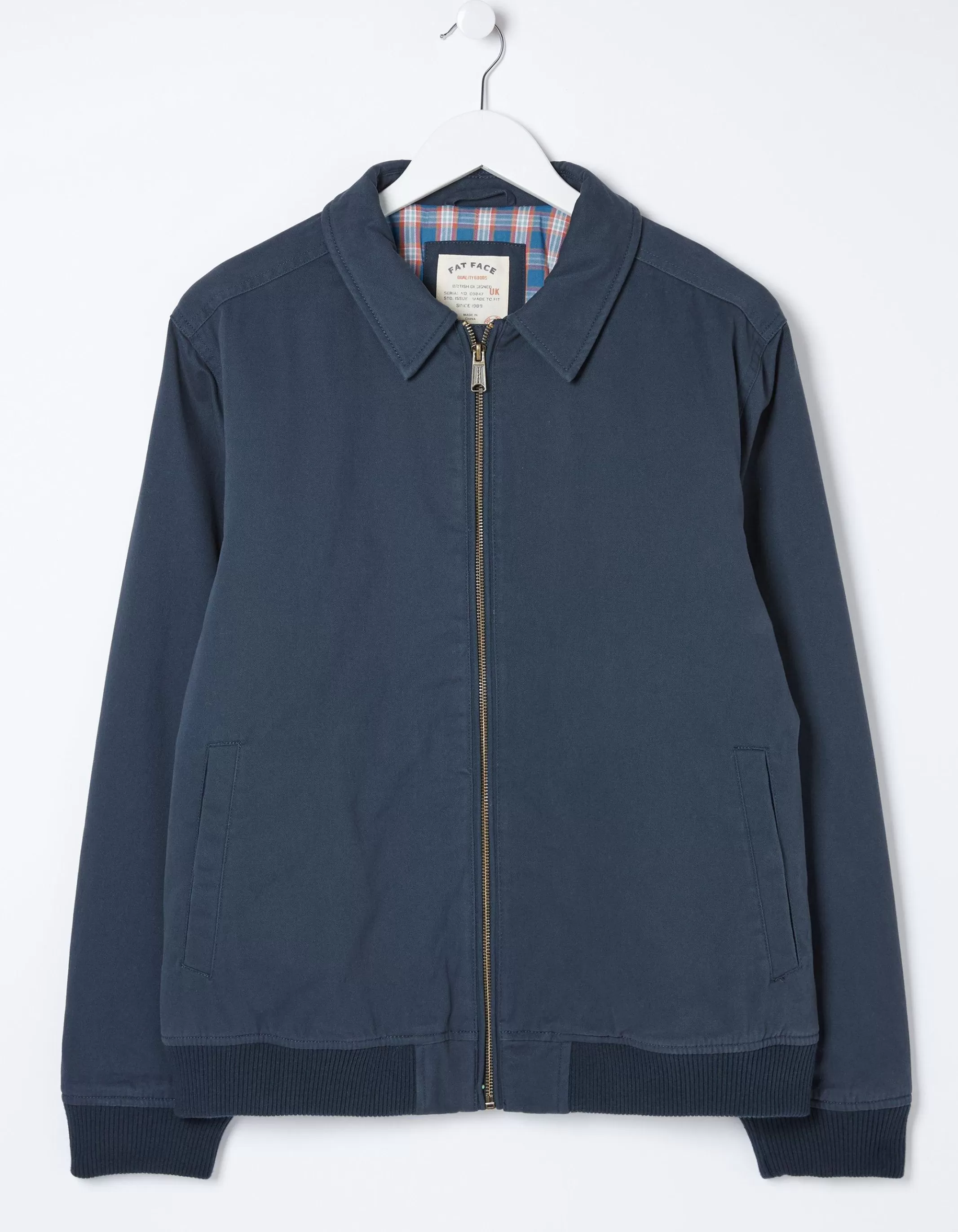 Cheap FatFace Chester Bomber Jacket Navy