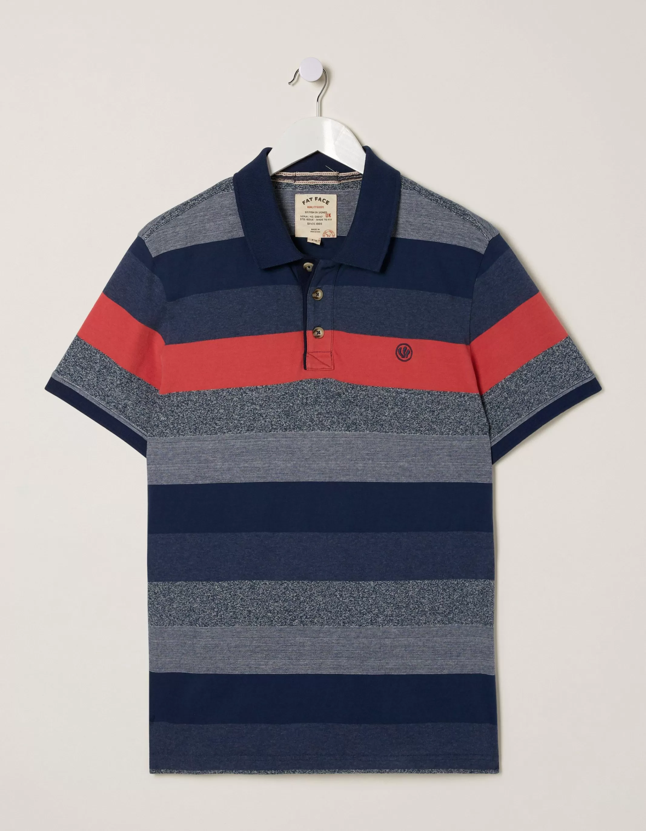 Best Sale FatFace Chidden Stripe Polo Watermelon