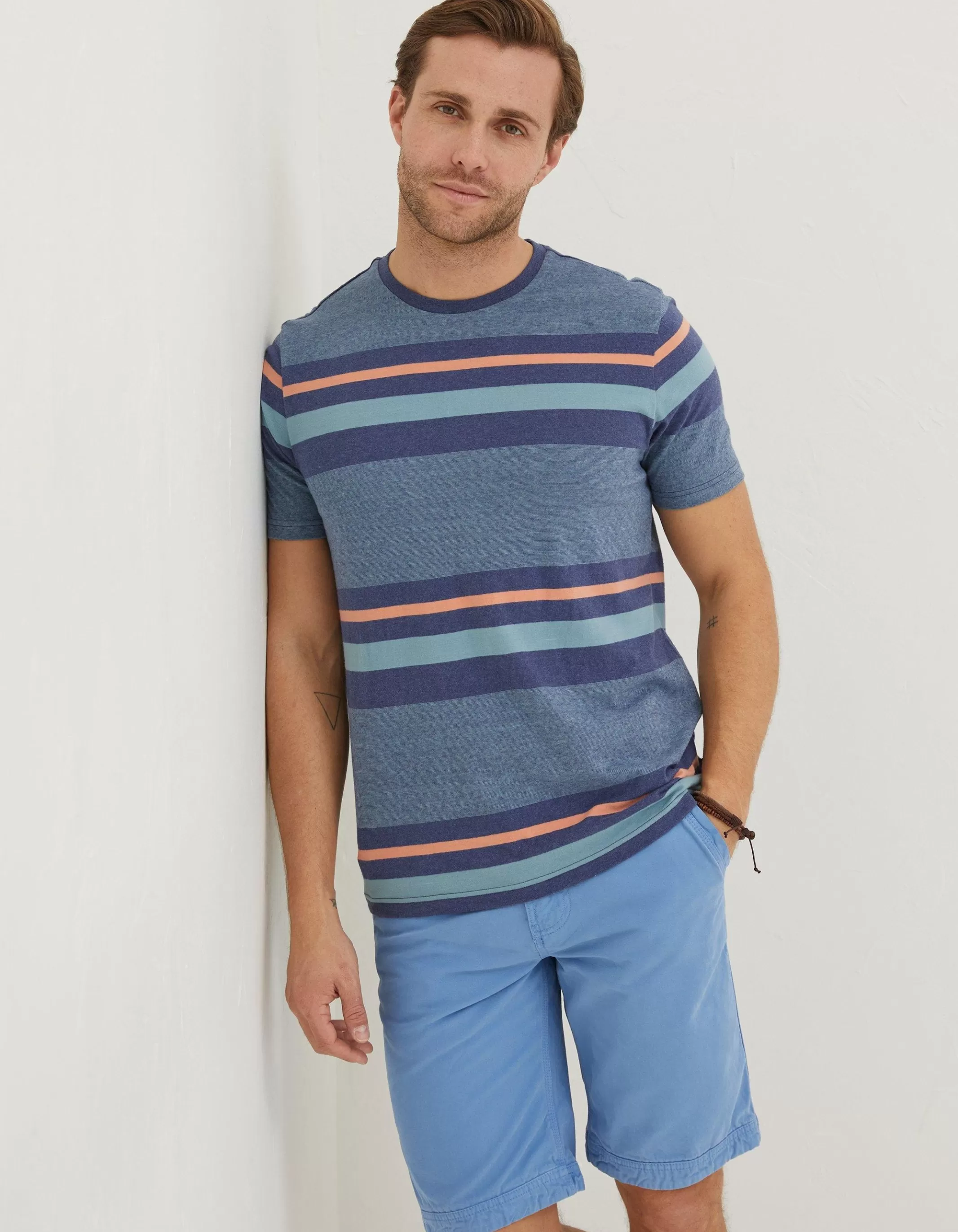 Best FatFace Chilgrove Stripe T-Shirt Navy