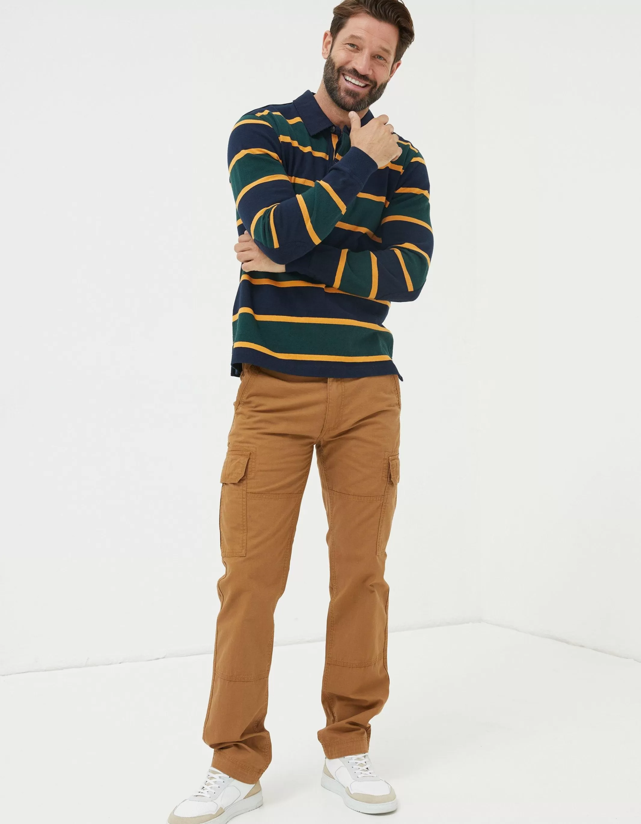 Outlet FatFace Corby Ripstop Cargo Trousers Tan