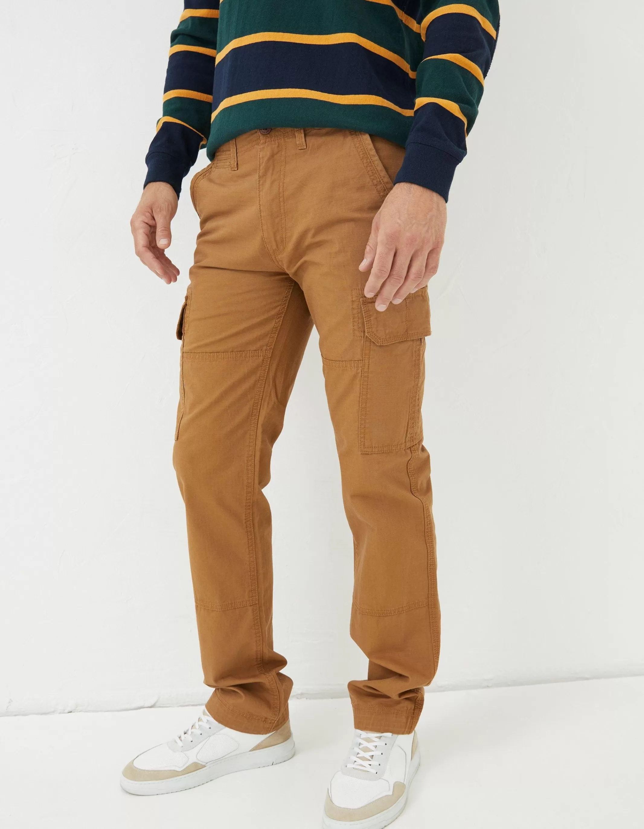 Outlet FatFace Corby Ripstop Cargo Trousers Tan