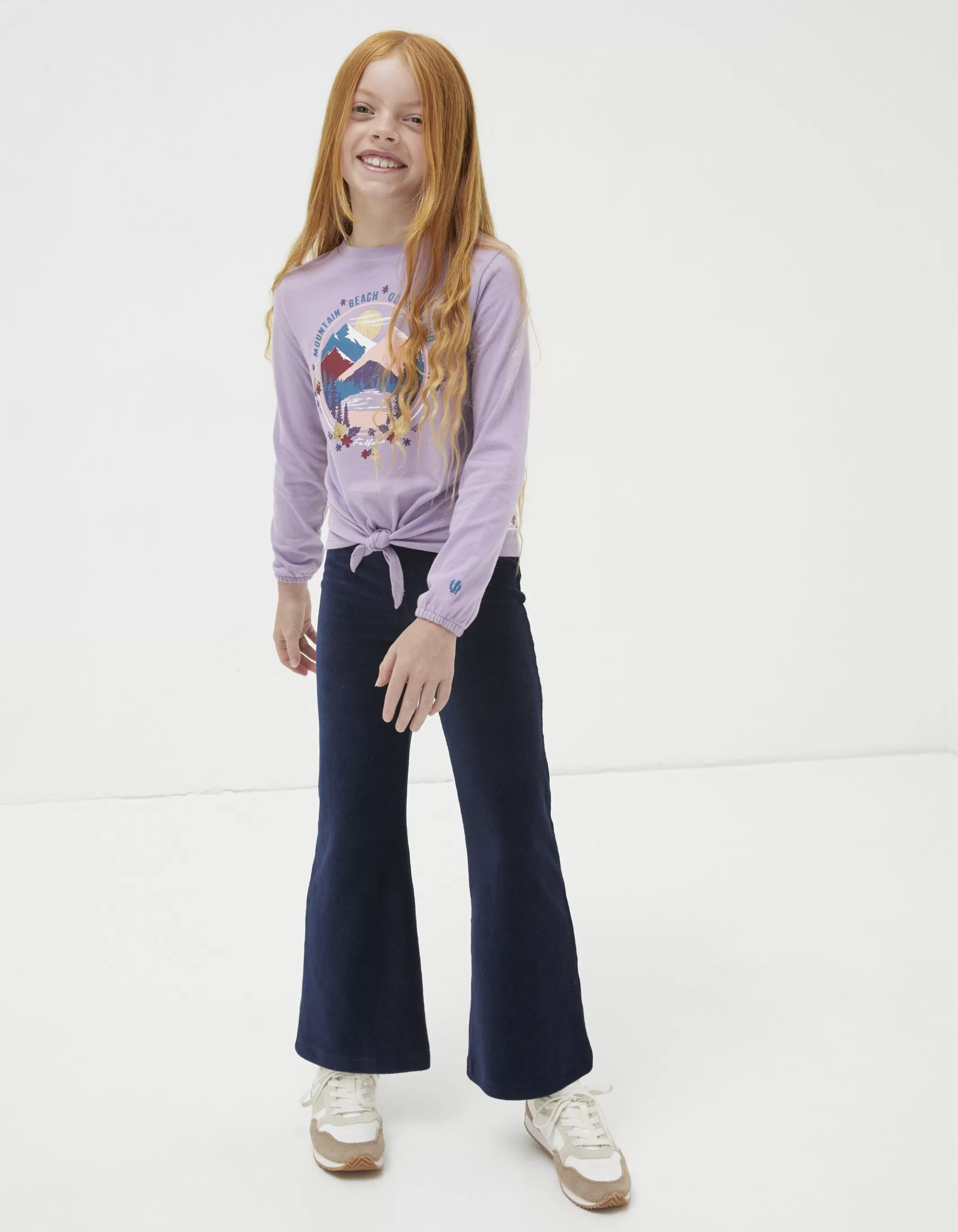 Fashion FatFace Cord Flared Legging Navy