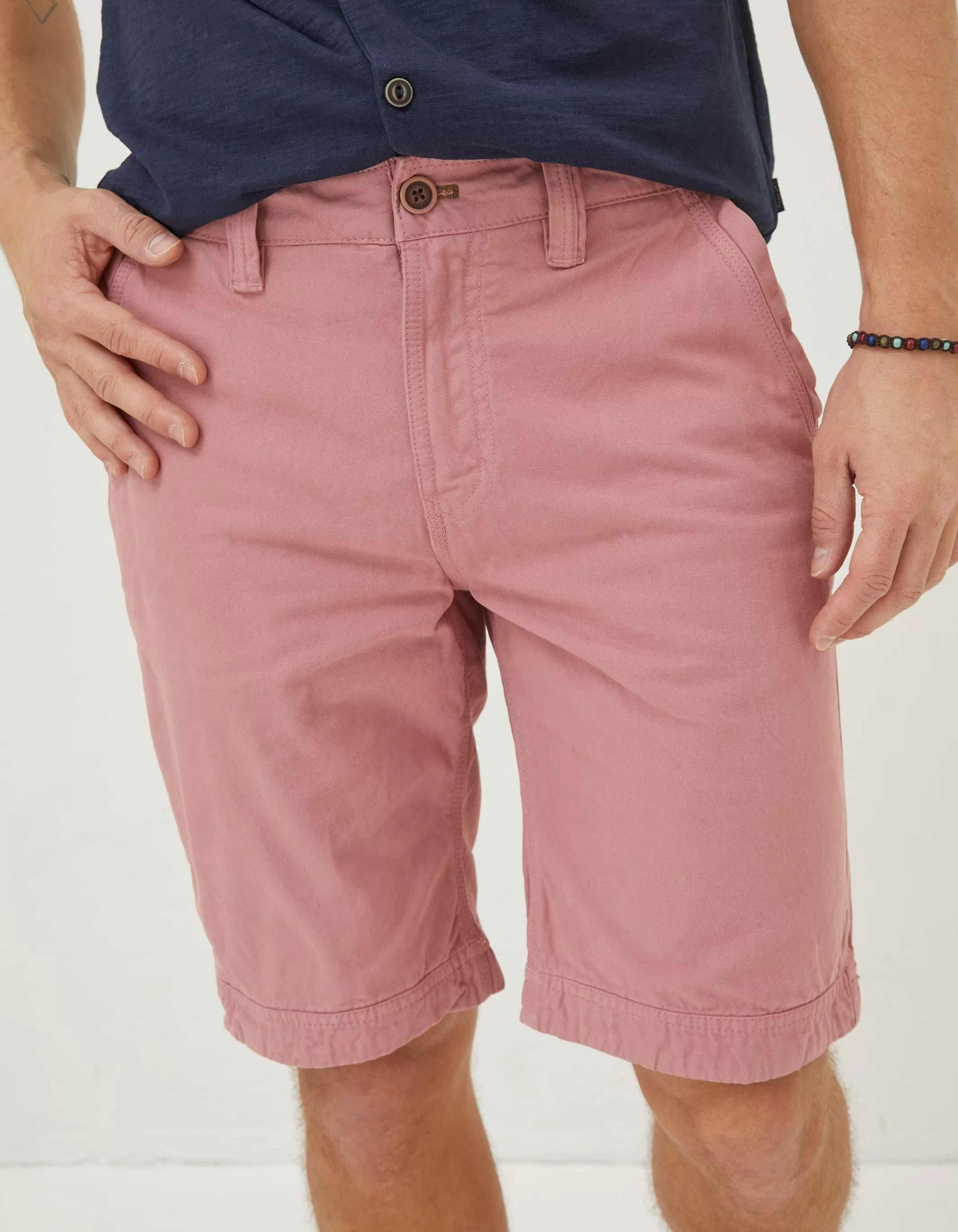 Discount FatFace Cove Flat Front Shorts Dusky Pink