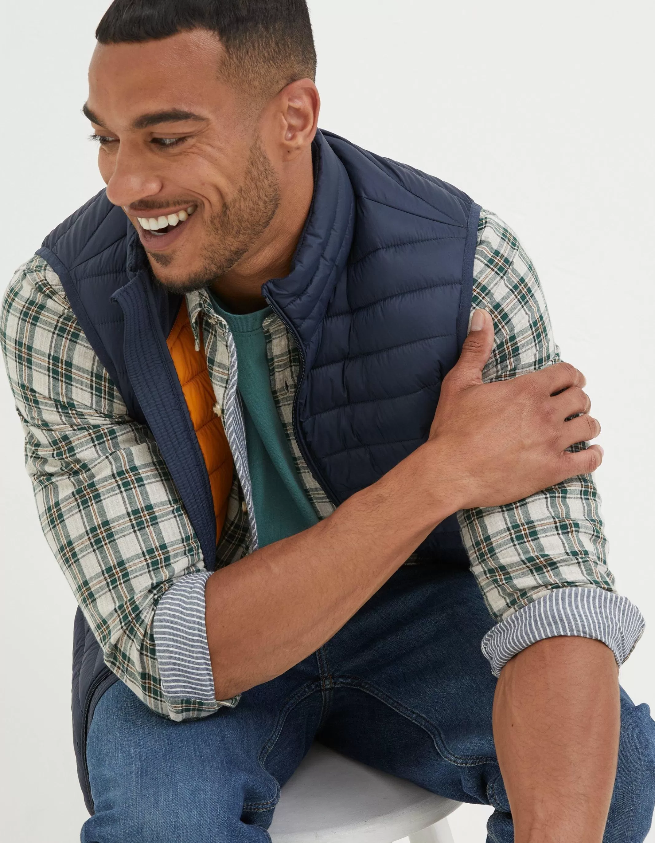 Best Sale FatFace Dartmouth Gilet Navy