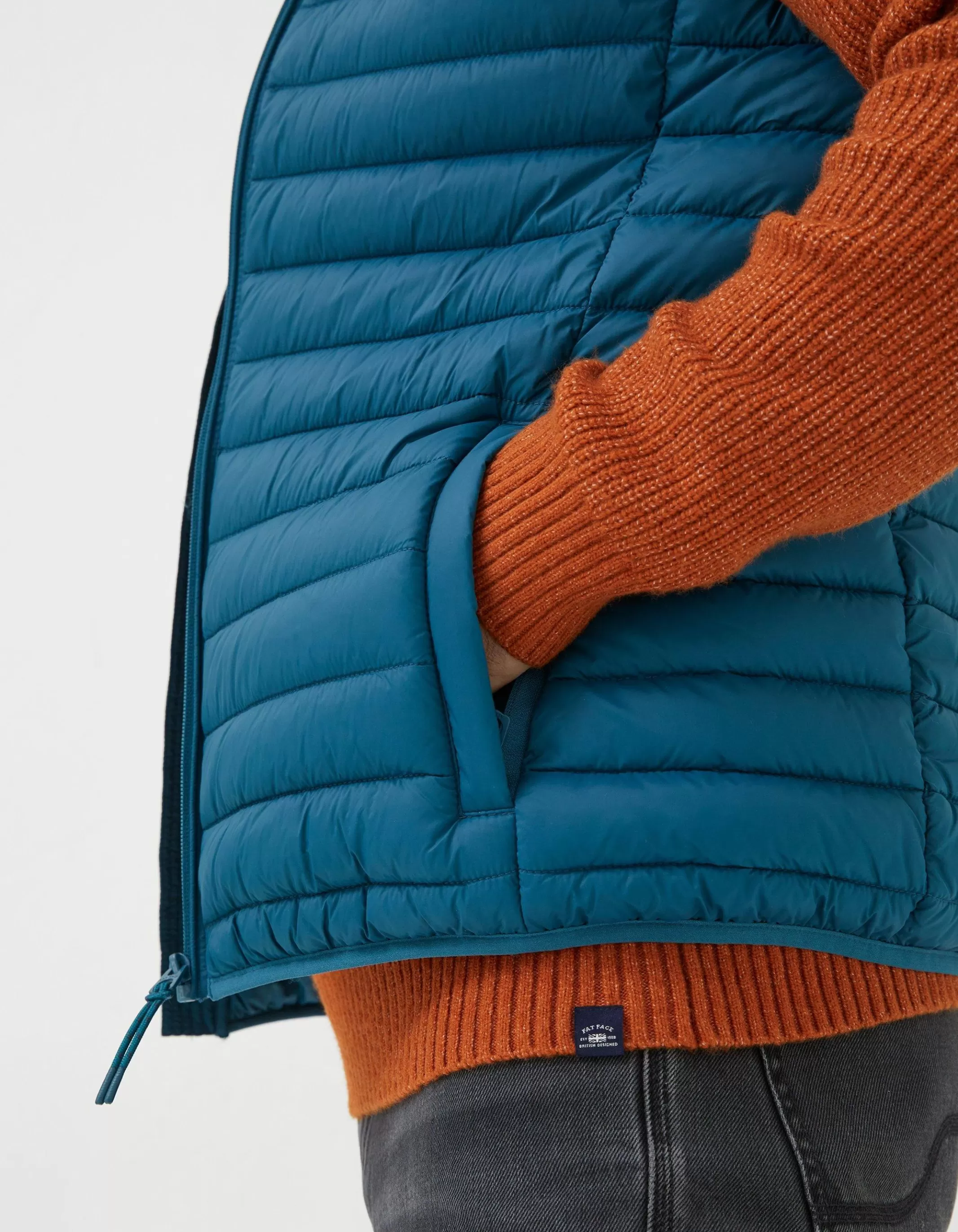 Store FatFace Dartmouth Gilet Teal Blue