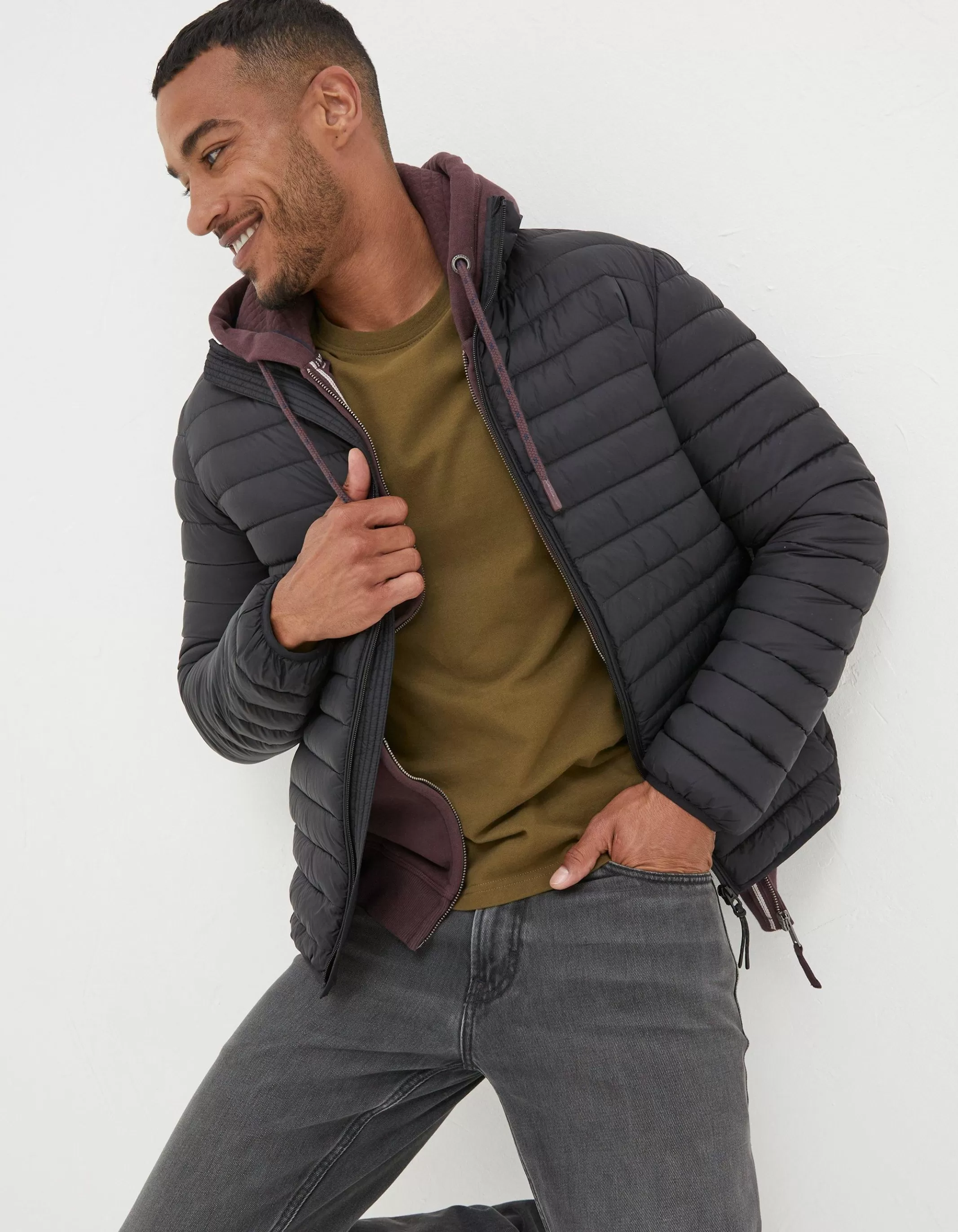 Sale FatFace Dartmouth Puffer Jacket Black