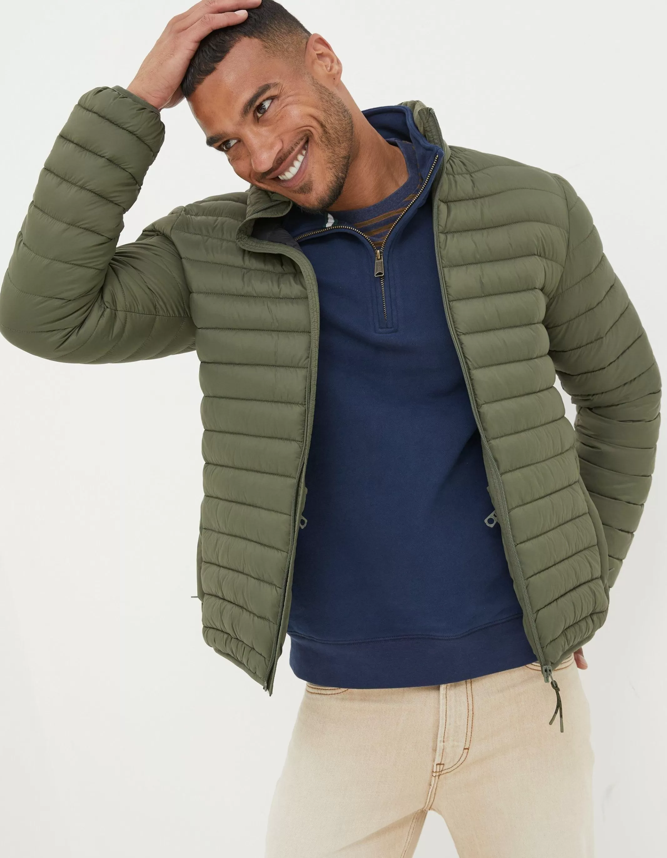 Best FatFace Dartmouth Puffer Jacket Khaki Green