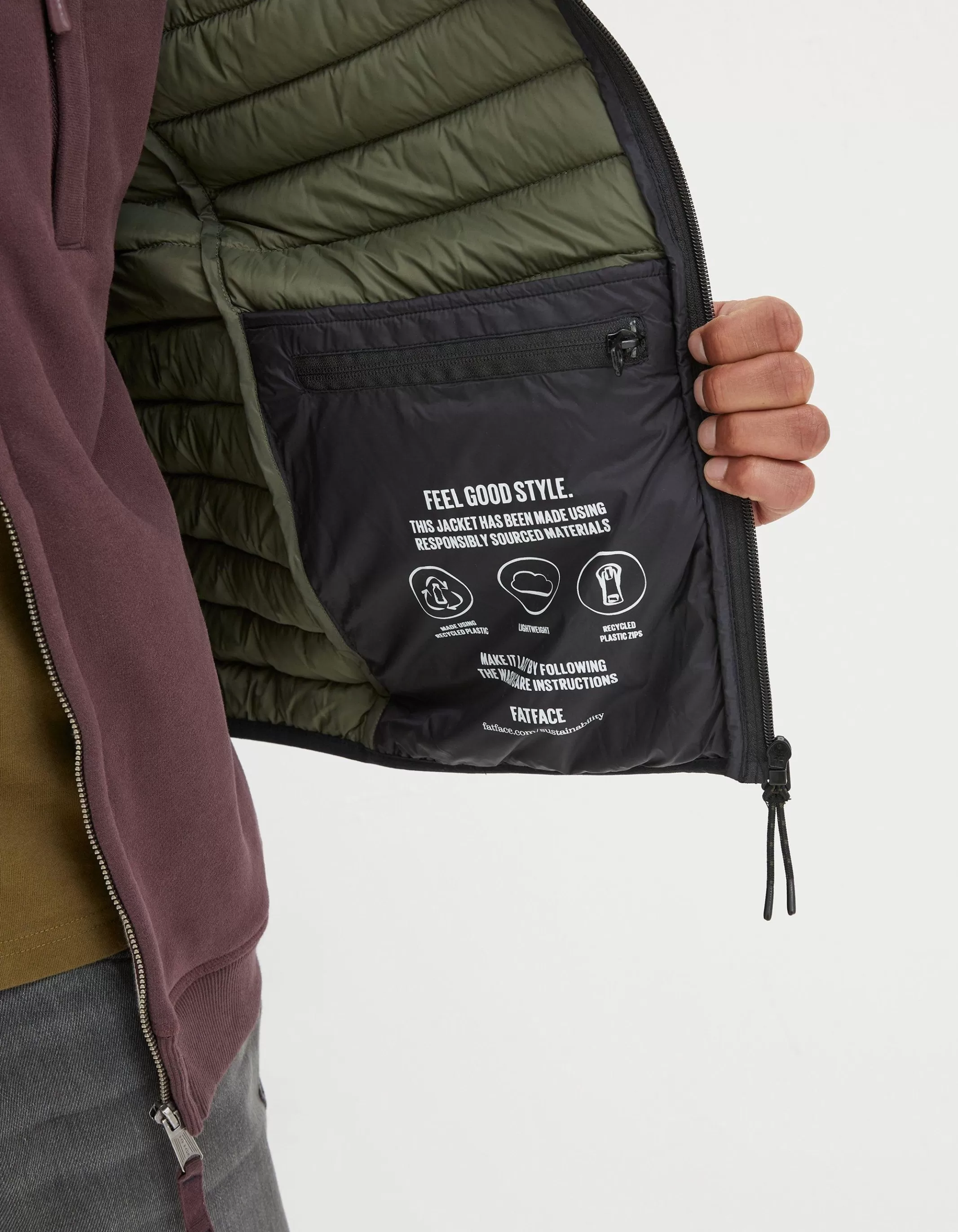 Sale FatFace Dartmouth Puffer Jacket Black