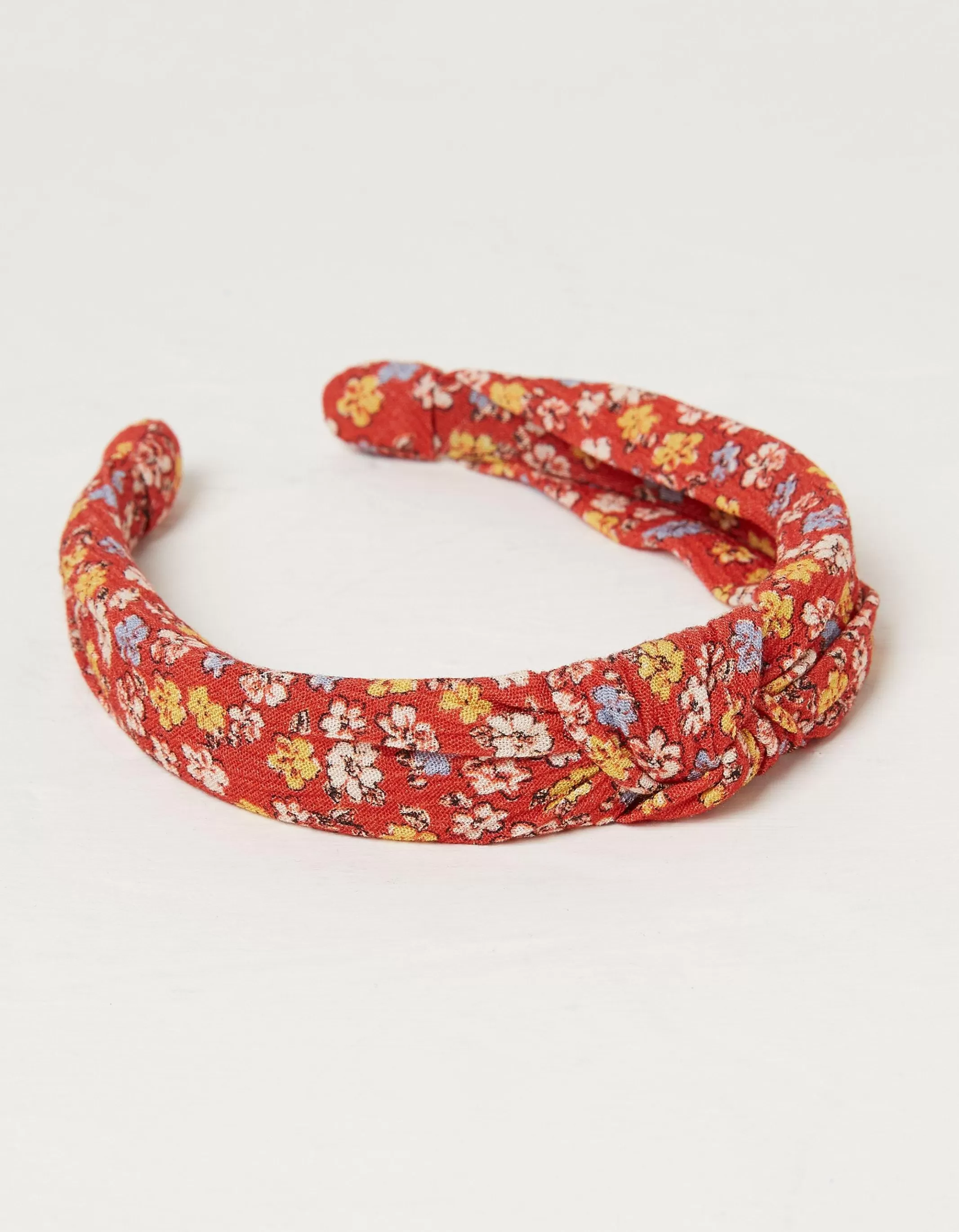 Fashion FatFace Ditsy Floral Headband Washed Red