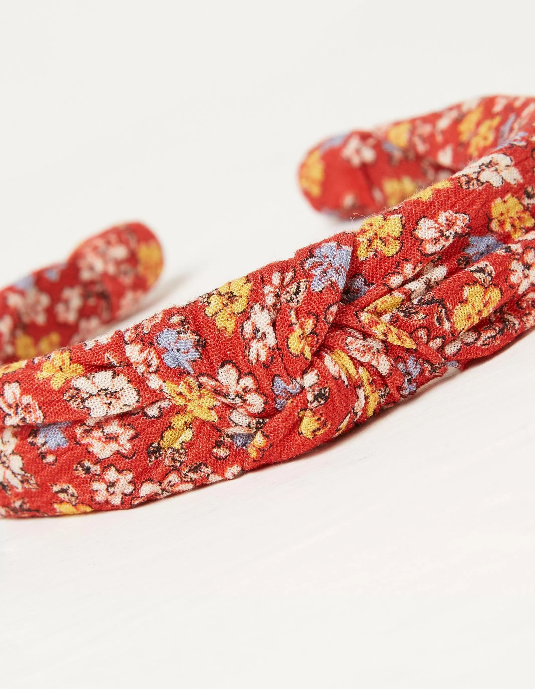 Fashion FatFace Ditsy Floral Headband Washed Red