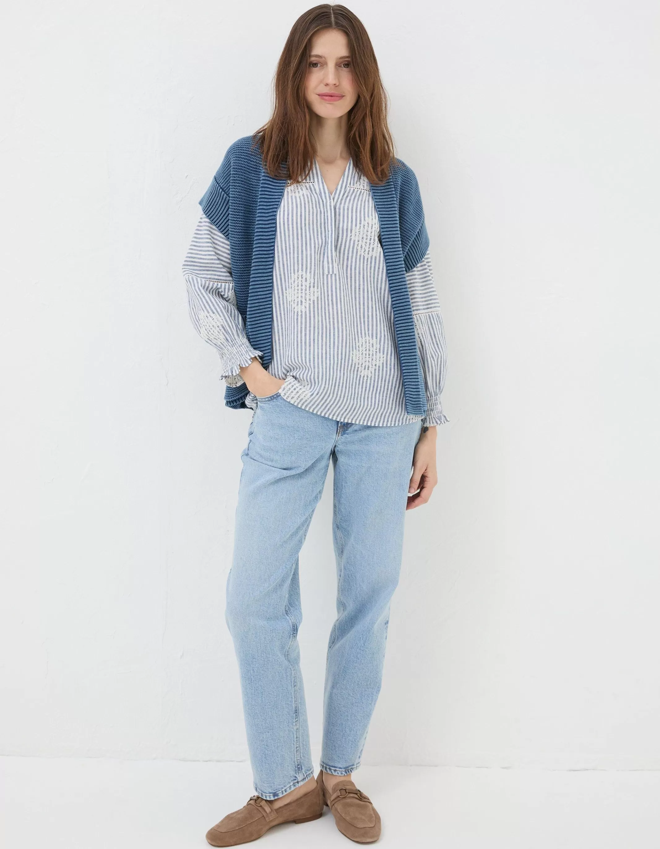 Flash Sale FatFace Eden Kimono Blue