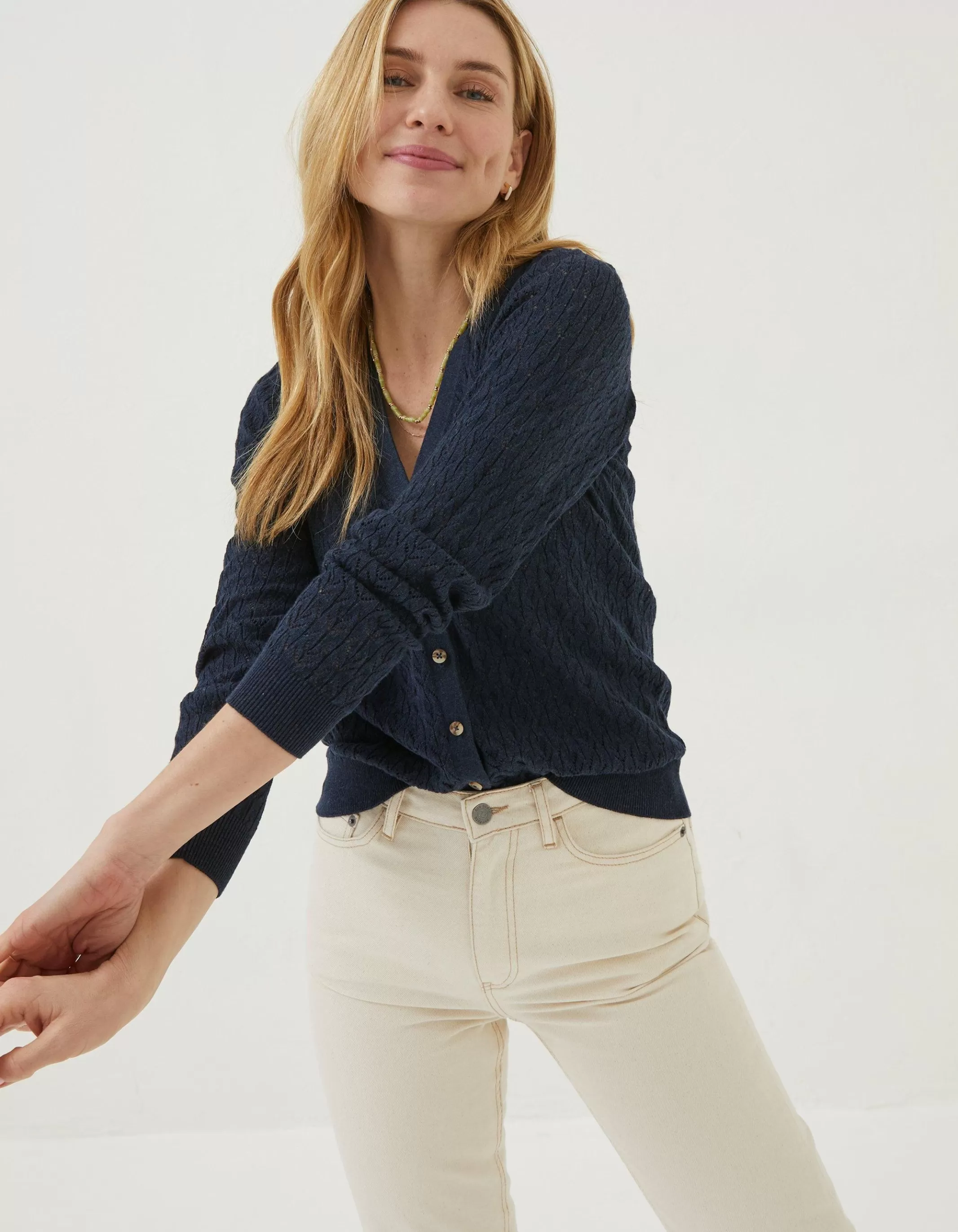 Discount FatFace Elissa Cardigan Navy