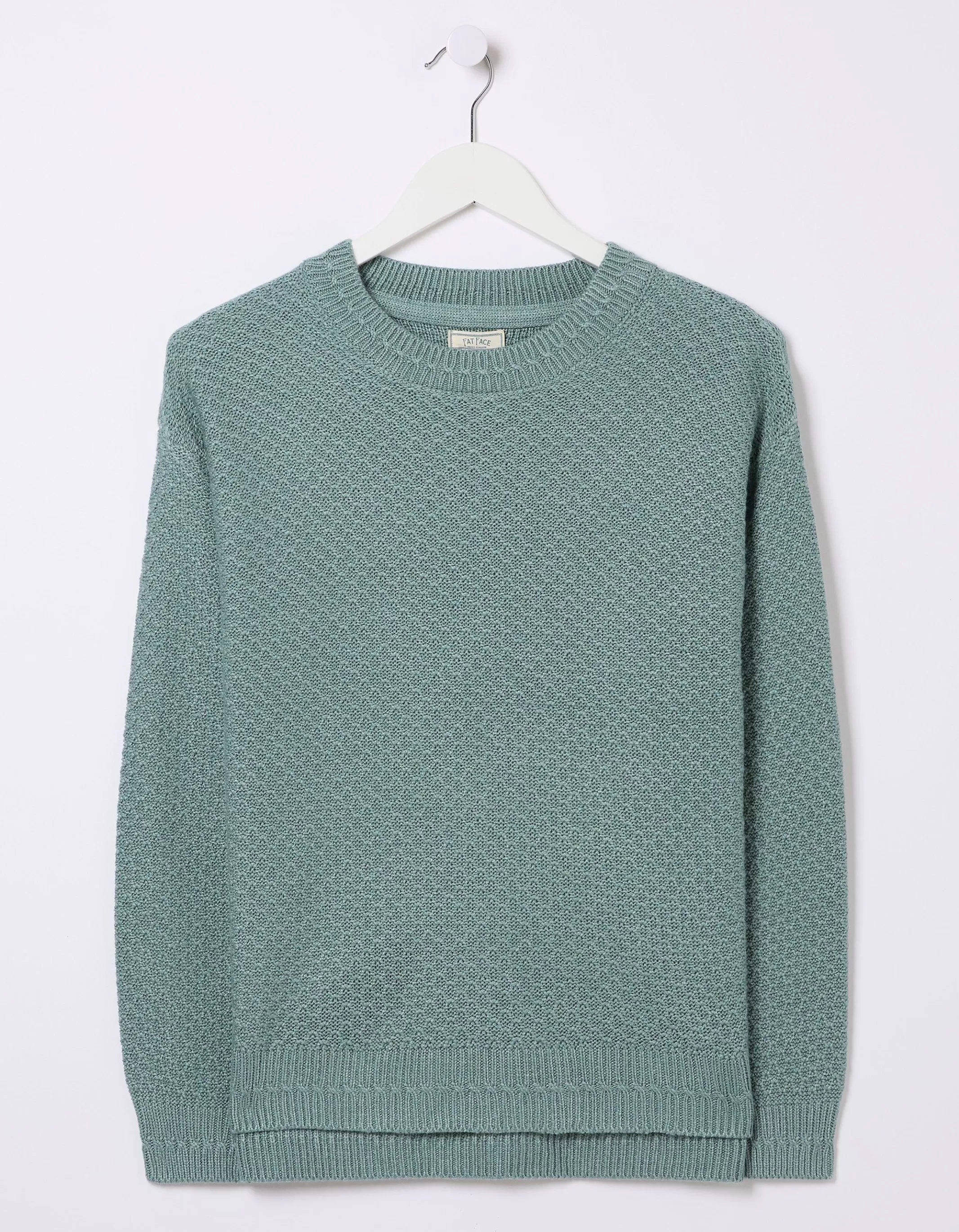 Cheap FatFace Ellie Jumper Teal Blue