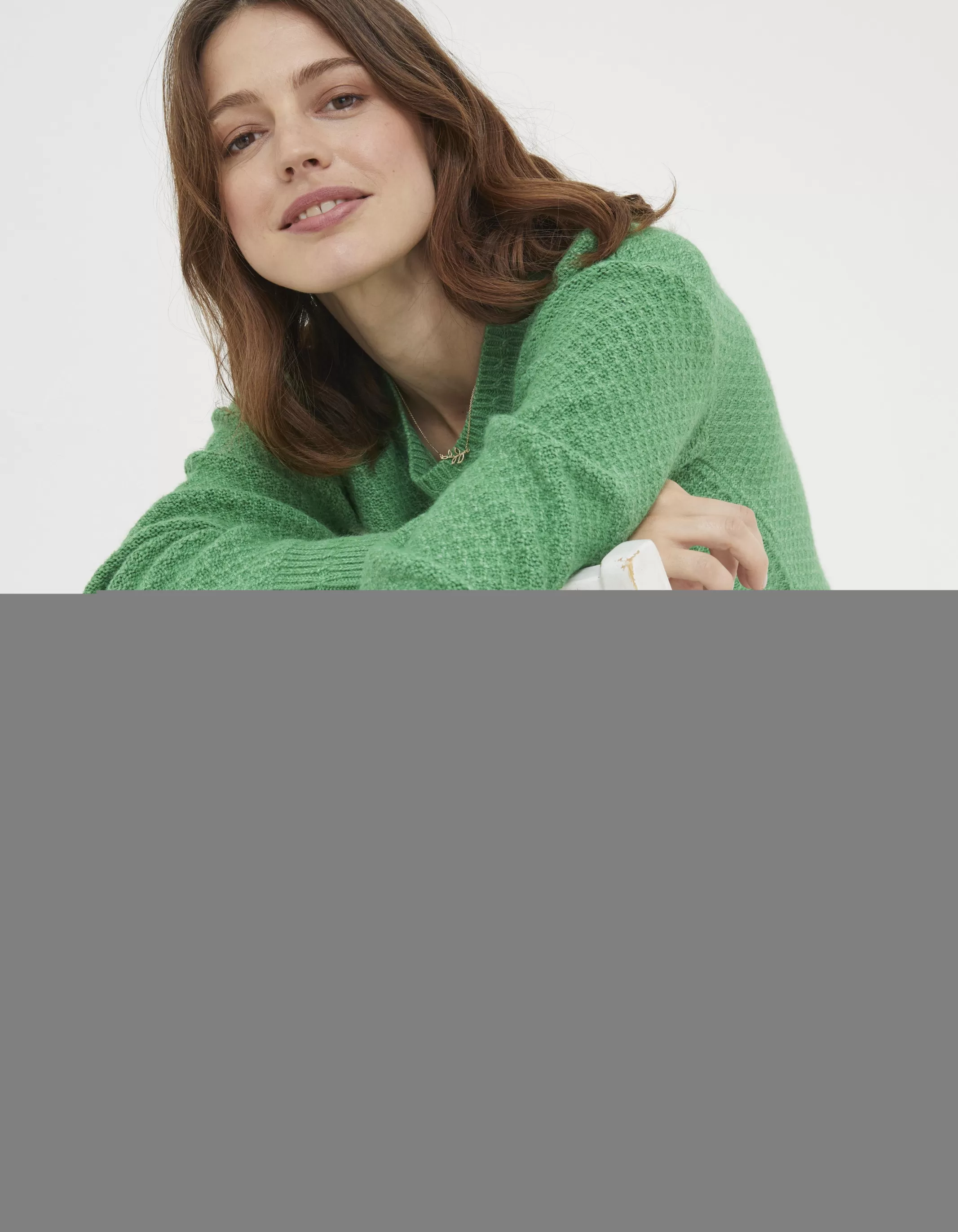 Cheap FatFace Ellie Jumper Green