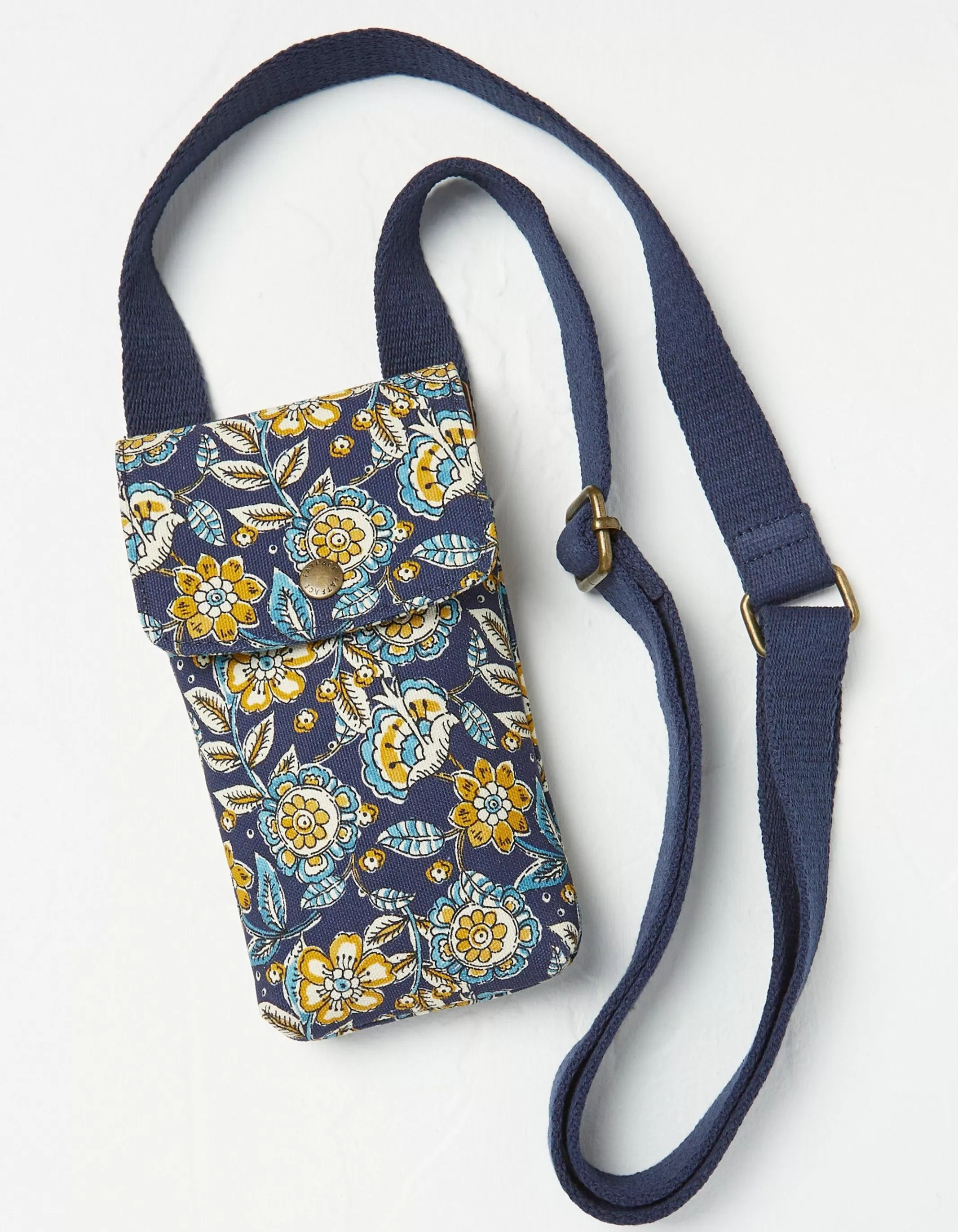 Store FatFace Elsie Canvas Phone Bag Navy