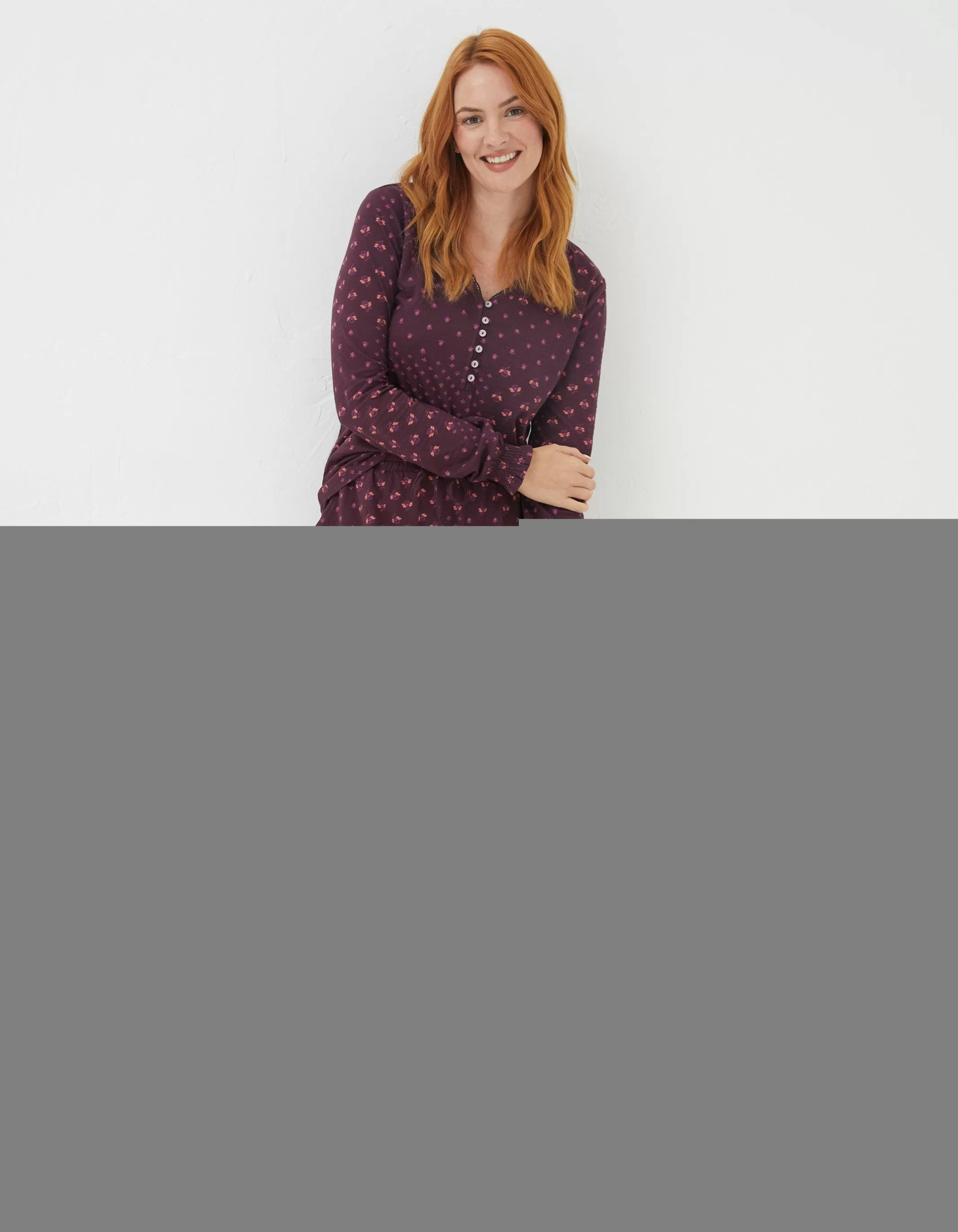 Discount FatFace Elsie Foulard Jersey Set Plum