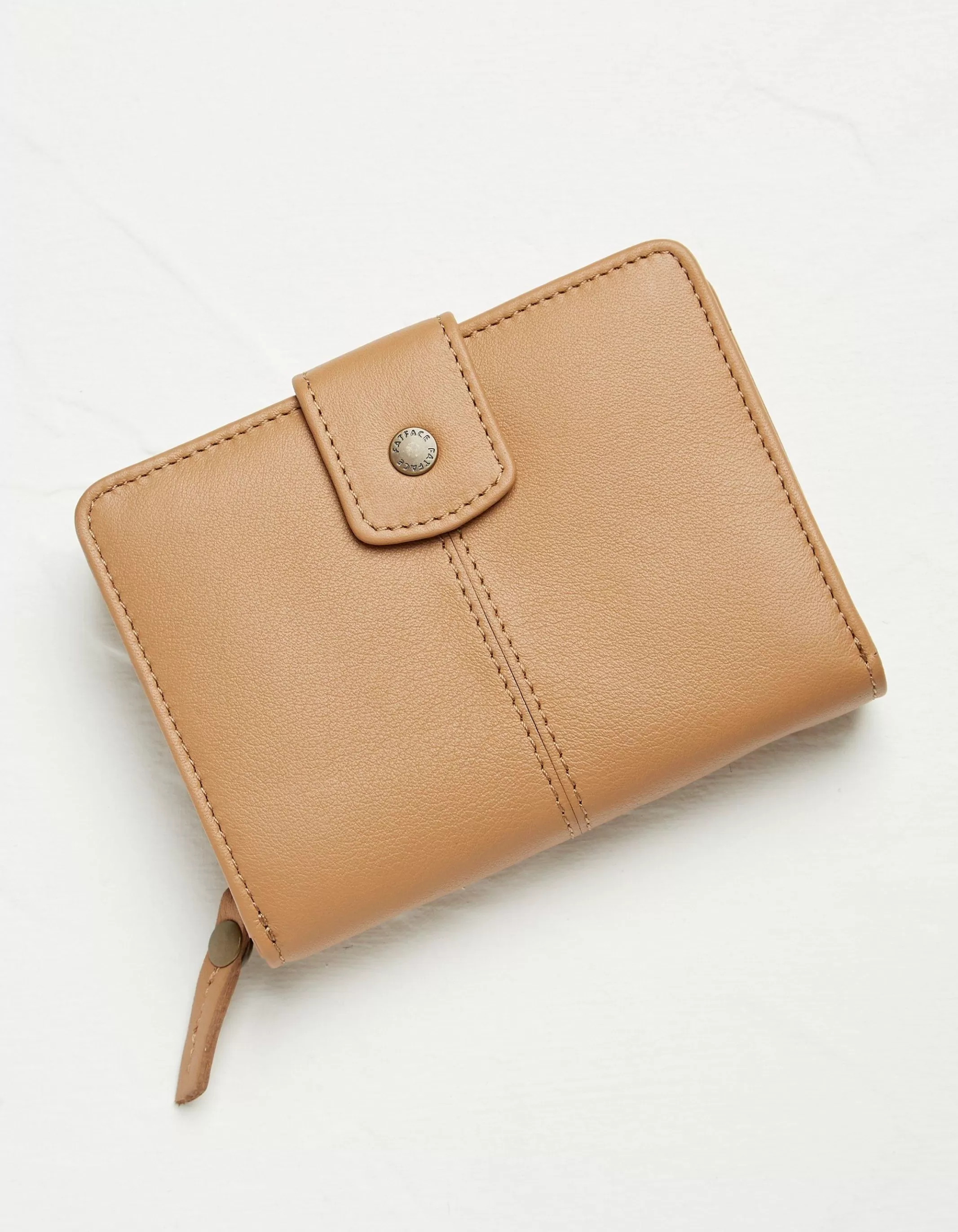 Best FatFace Etta Leather Zip Purse Mustard Yellow