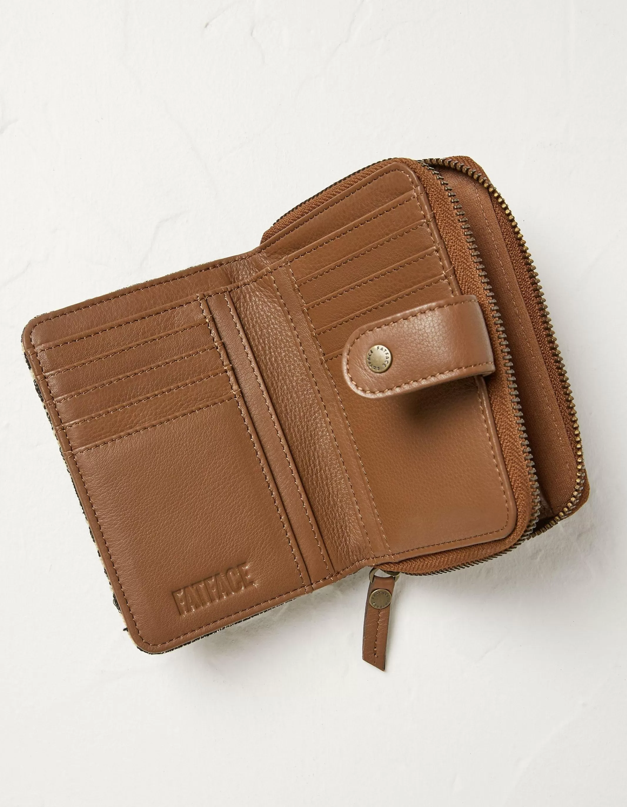 Outlet FatFace Etta Woven Foldover Purse Black