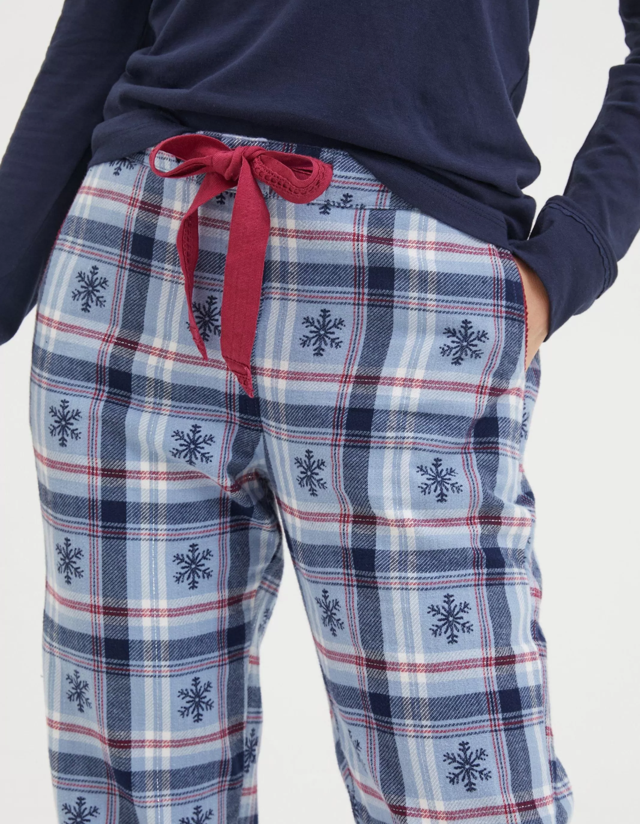 Online FatFace Eva Snowflake Bottoms Washed Blue