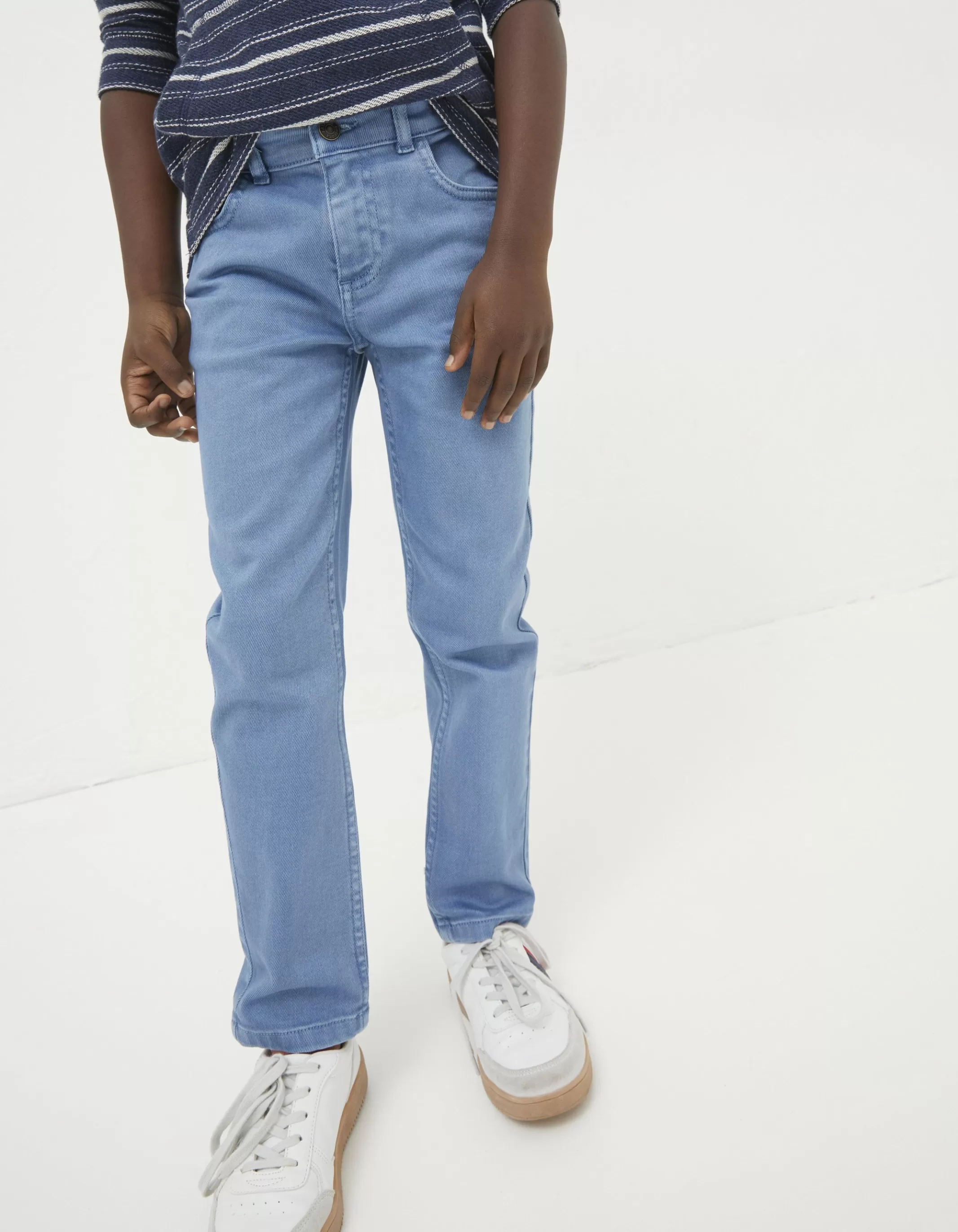 Cheap FatFace Falmer Five Pocket Jeans Washed Blue