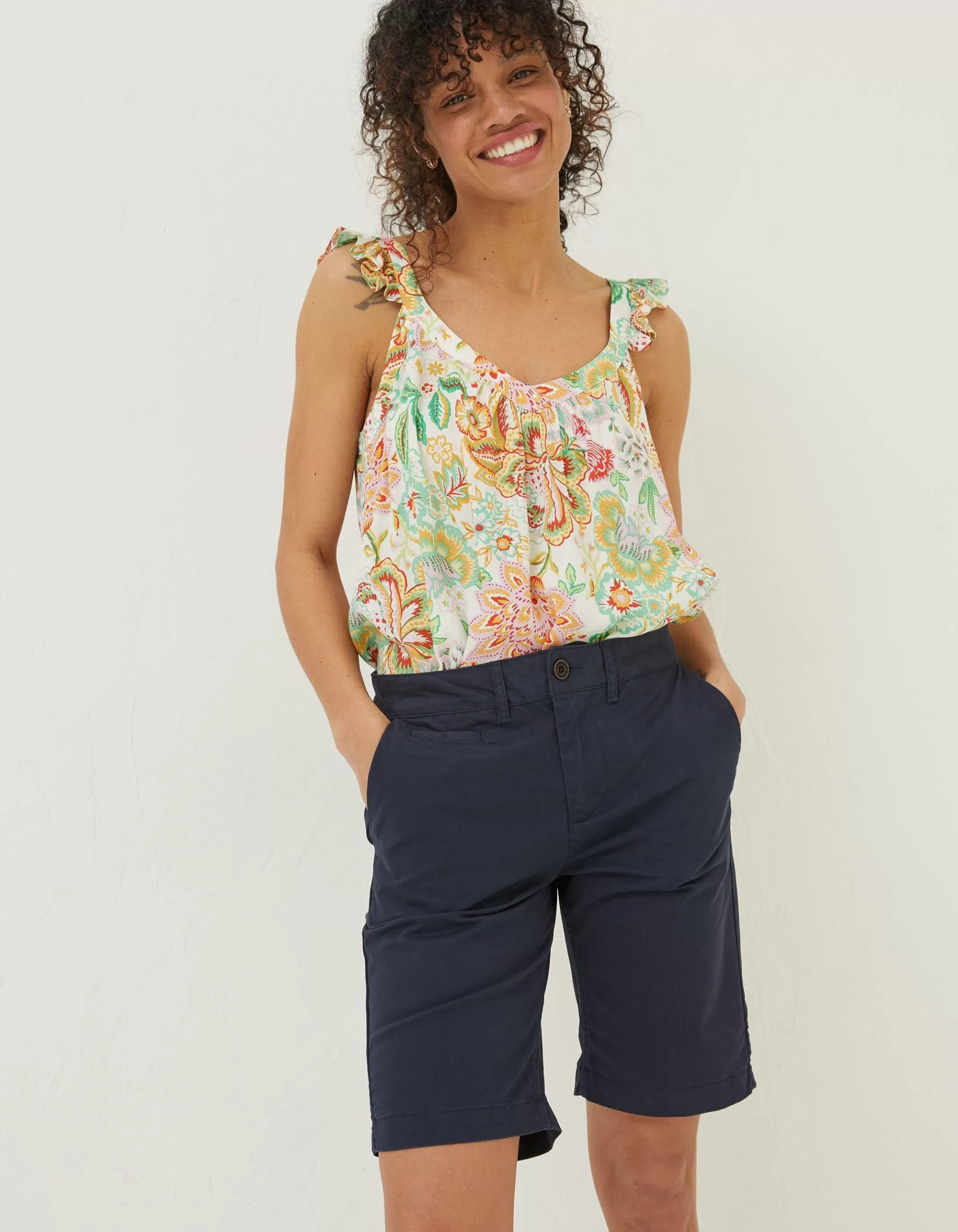 Store FatFace Falmouth Bermuda Chino Shorts Navy