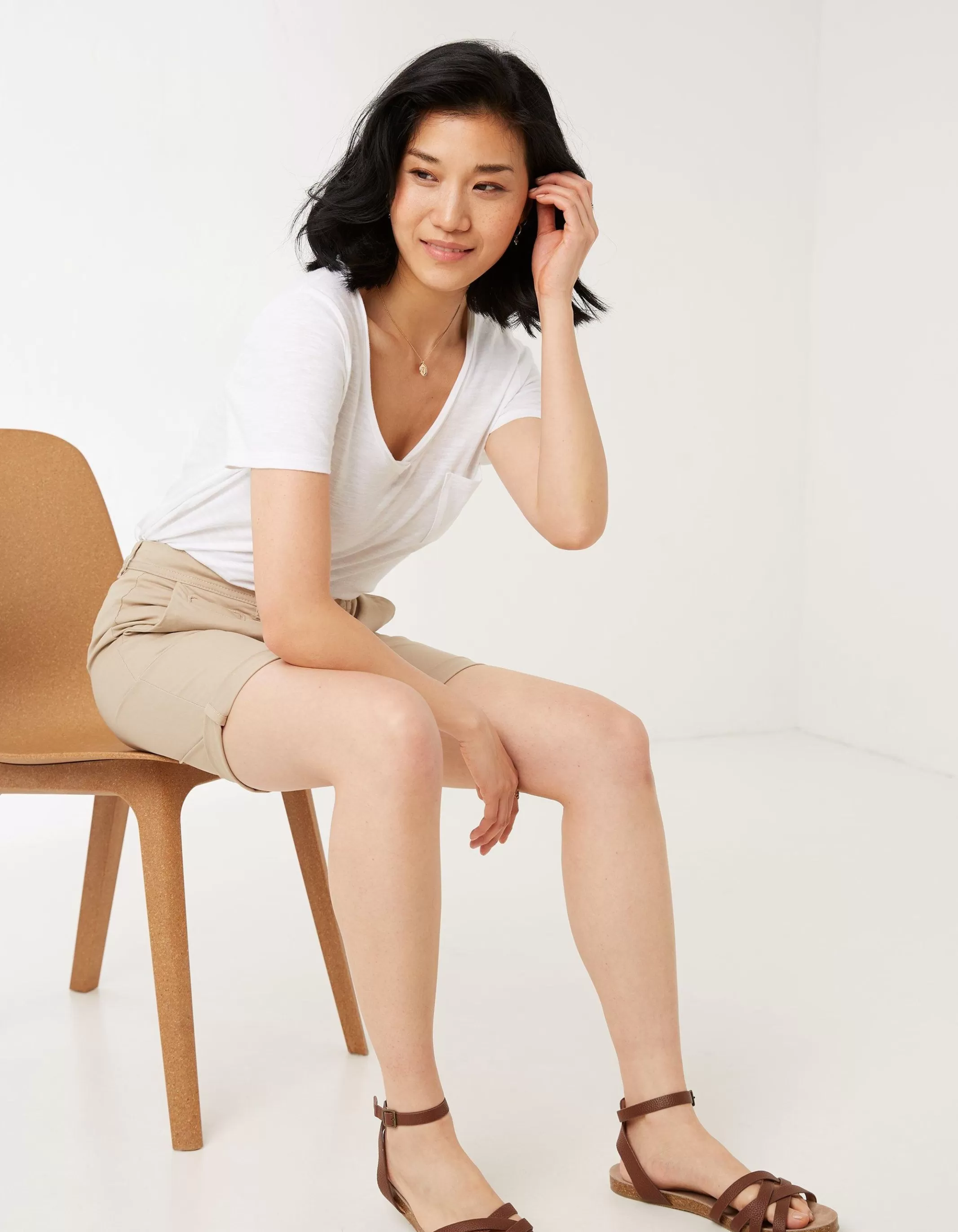 Store FatFace Falmouth Bermuda Chino Shorts Stone